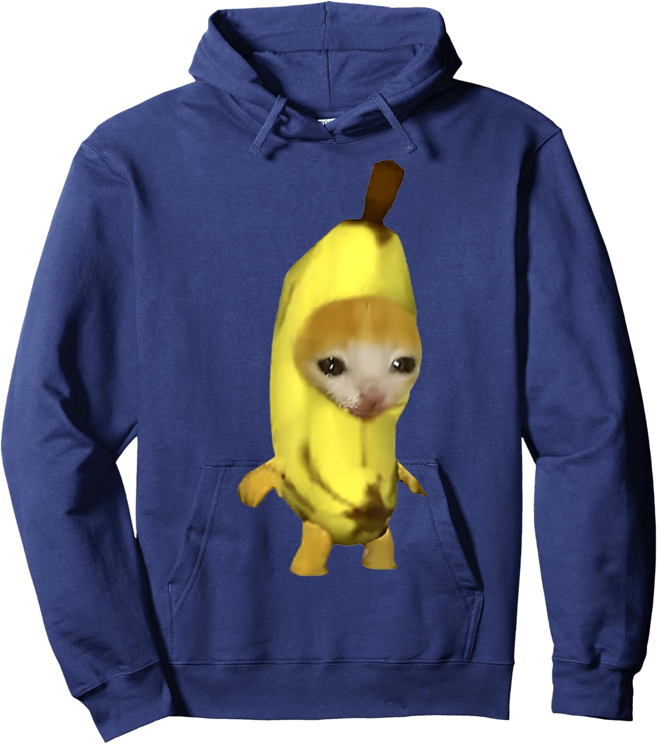 Funny Cute Banana Cat Happy Bananacat Meme Men Women Girls Kids Hoodie - Hoodie | Navy