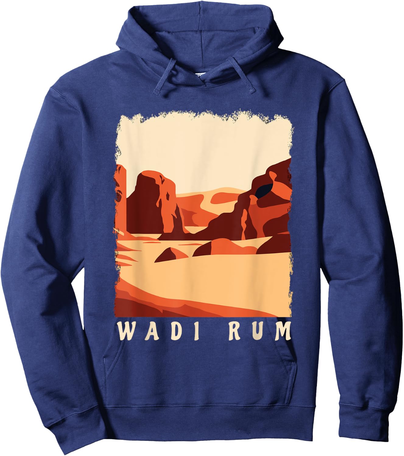 Wadi Rum Jordan Travel Vacation Souvenir Hoodie - Hoodie | Navy