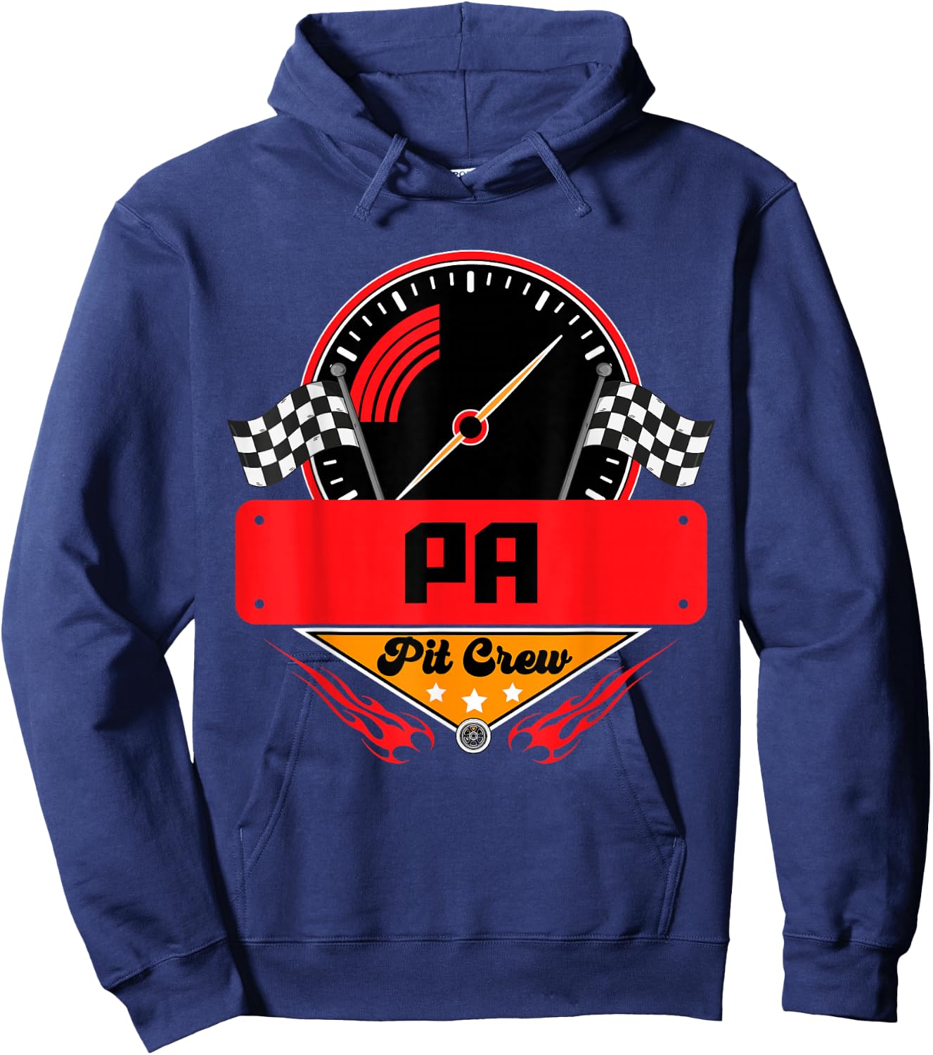 Race Car Birthday Party Matching Family Pa Pit Crew Hoodie - Hoodie | Navy