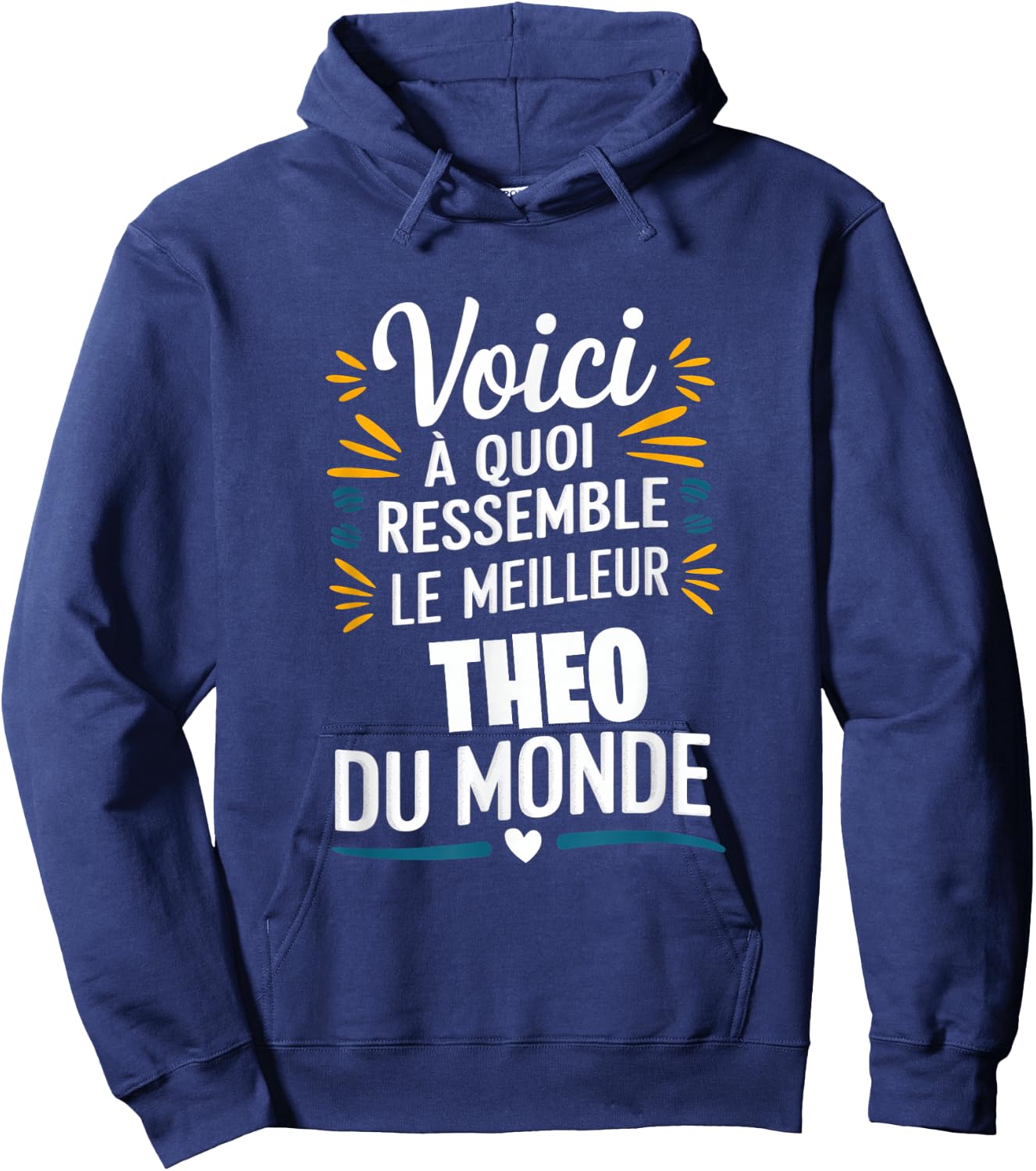 Theo - Voici à quoi ressemble Le meilleur du Monde , Black, S Hoodie - Hoodie | Navy