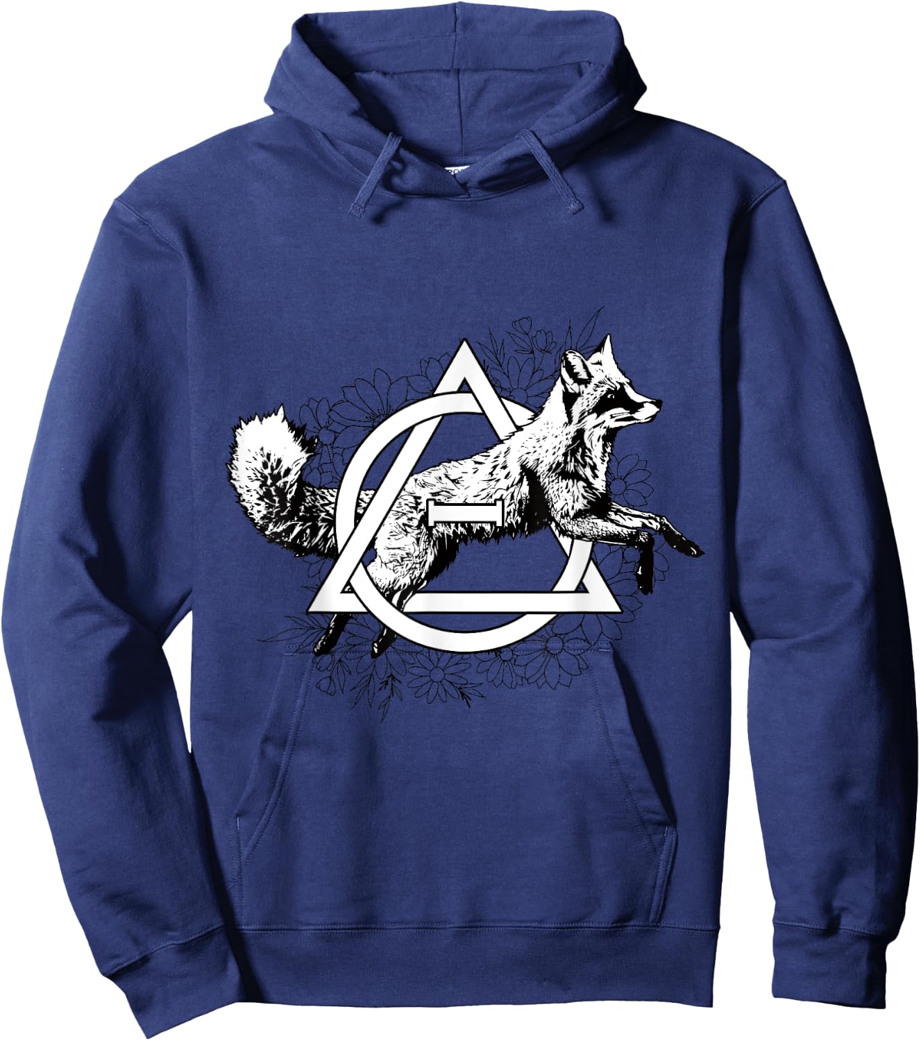 Fuchs Theta Delta Fellalter Kin Otherkin Therian Symbol Hoodie - Hoodie | Navy