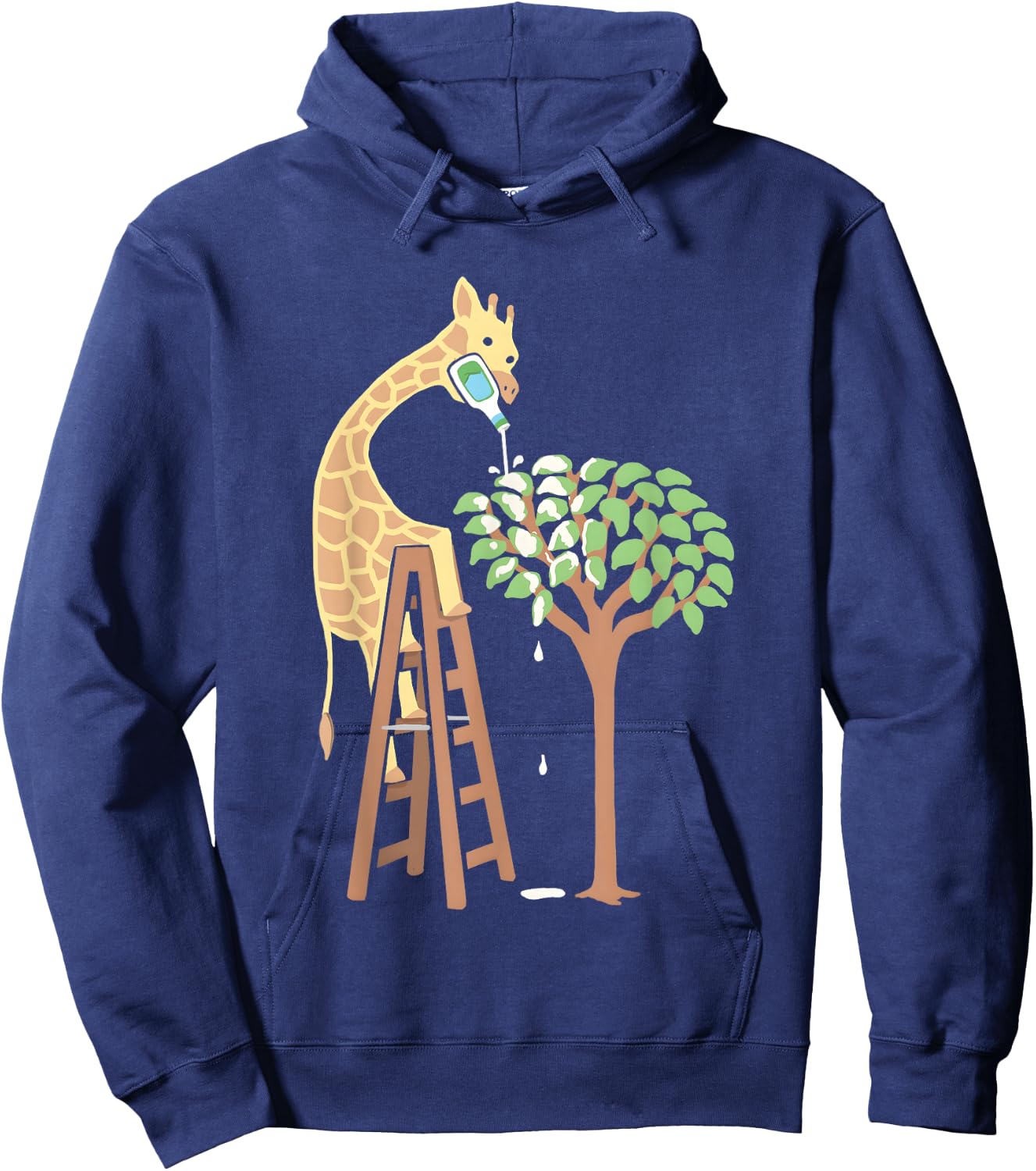 A Giraffe Who Loves Ranch Hoodie - Hoodie | Navy