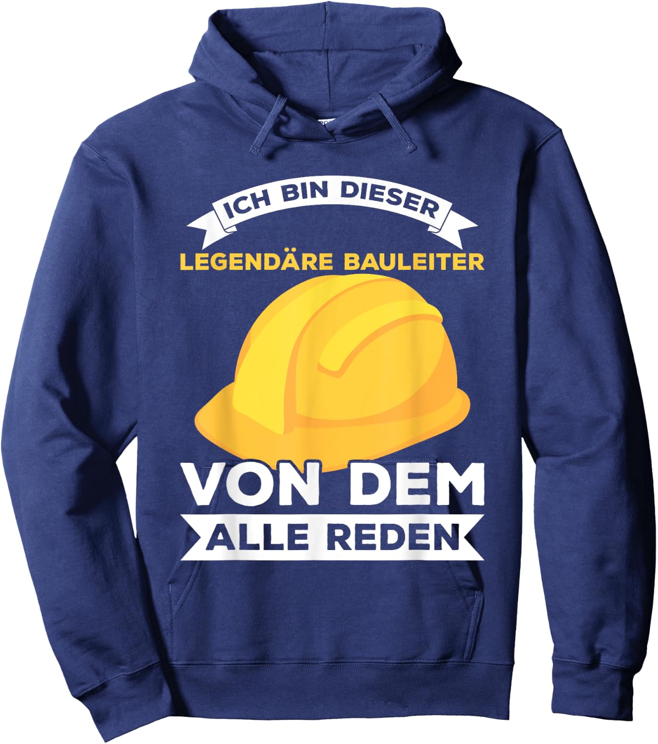 Men's Legendary Construction Manager Builder Construction Site Saying Hoodie - Hoodie | Navy