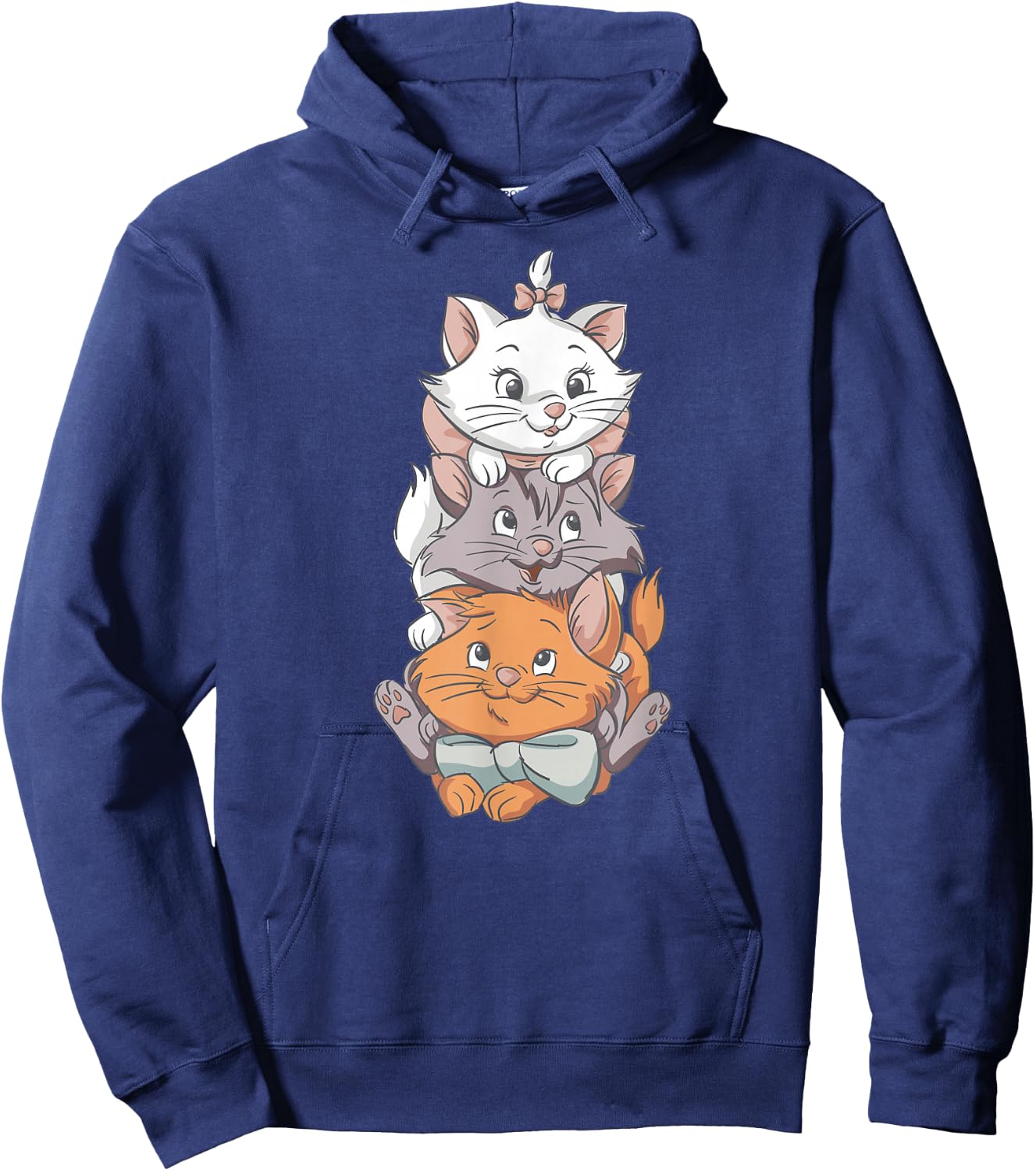 Aristocats Cute Cats , Black, S Hoodie - Hoodie | Navy