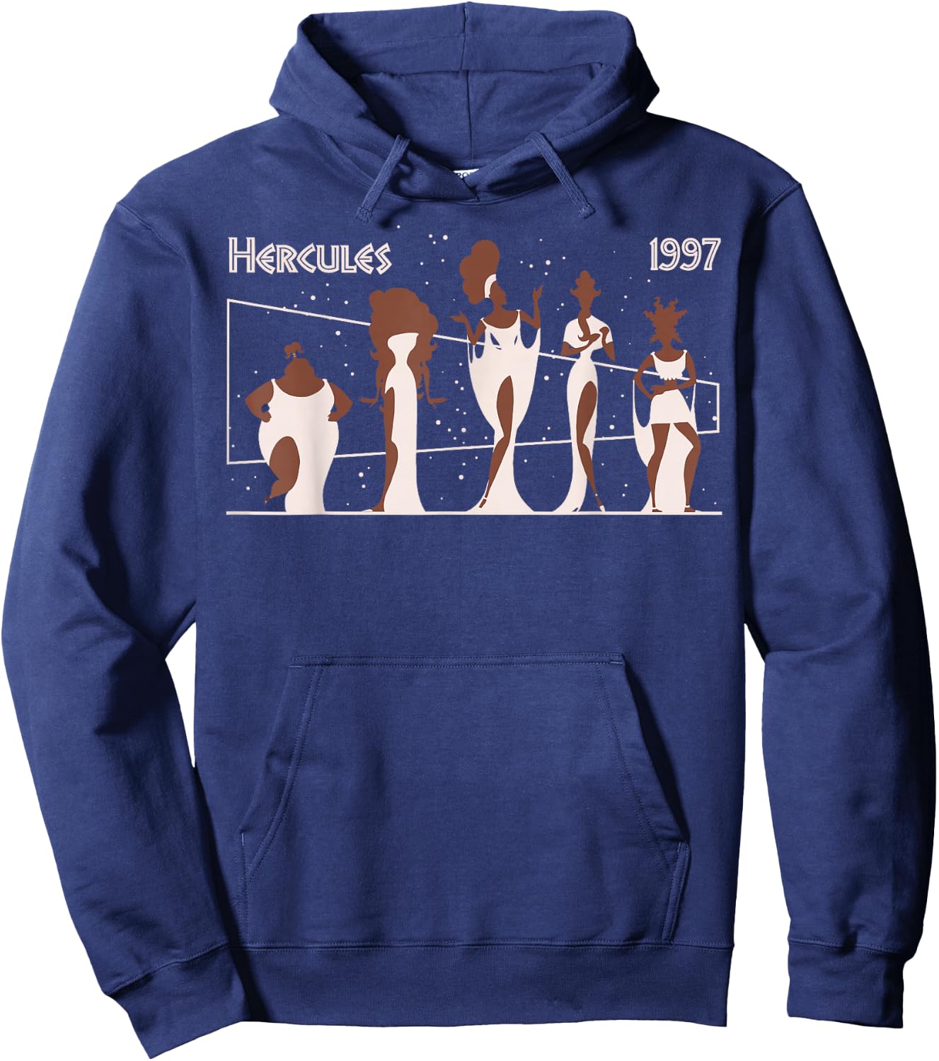 Disney Hercules 1997 Muses Portrait Constellation Hoodie - Hoodie | Navy