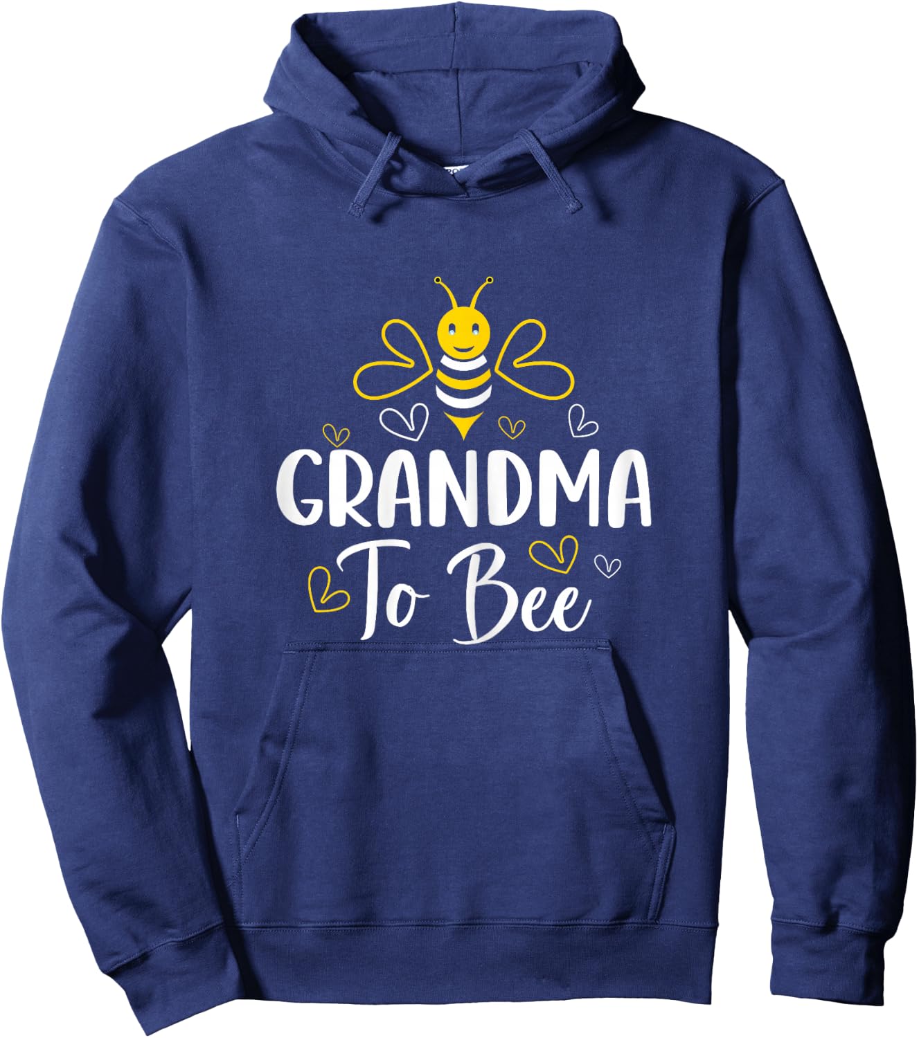 Grandma to Bee Cute Funny Pregnancy Announcement Grandma Hoodie - Hoodie | Navy