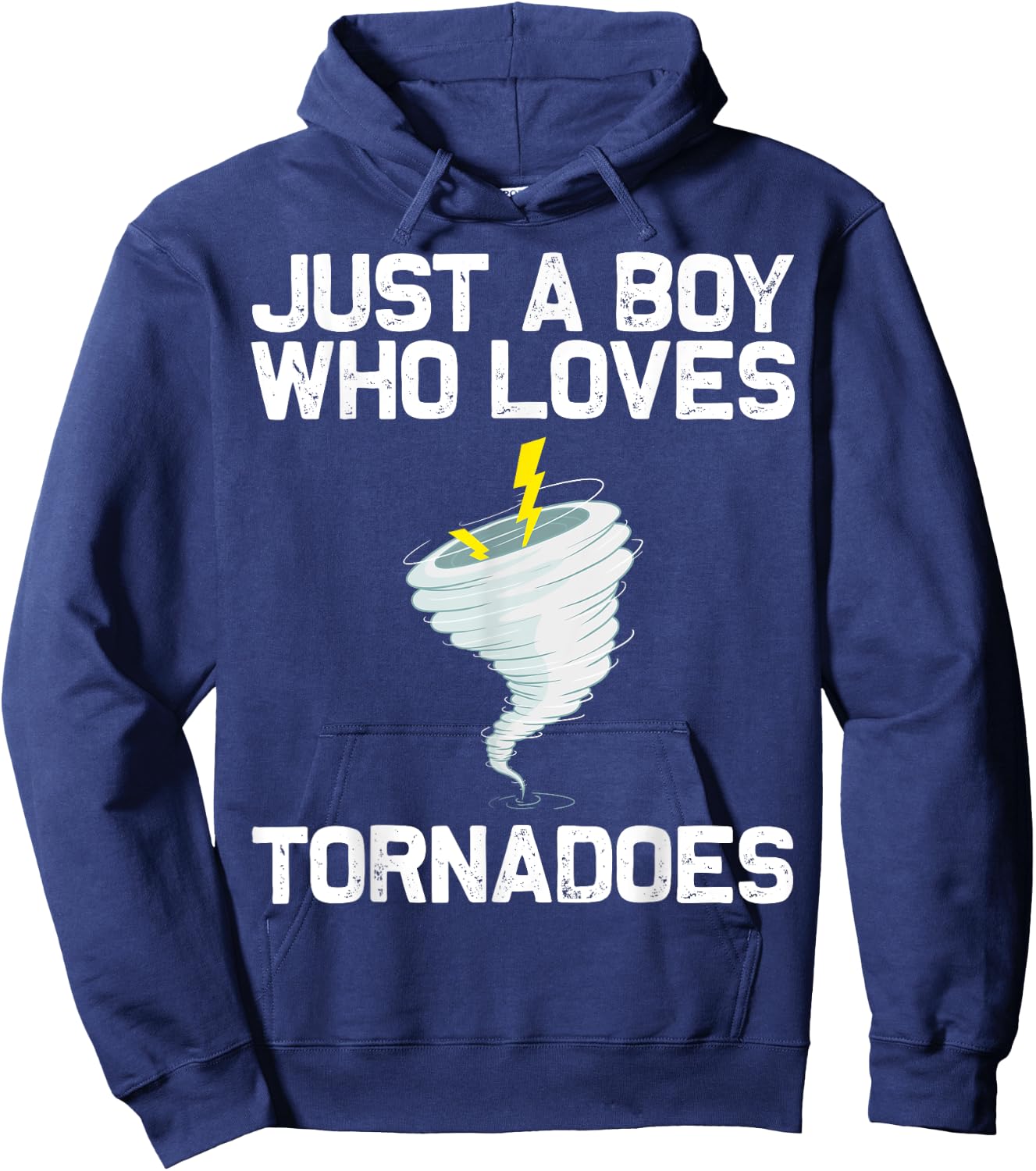 Funny Tornado Gift Boys Kids Hurricane Weather Chaser Hoodie - Hoodie | Navy