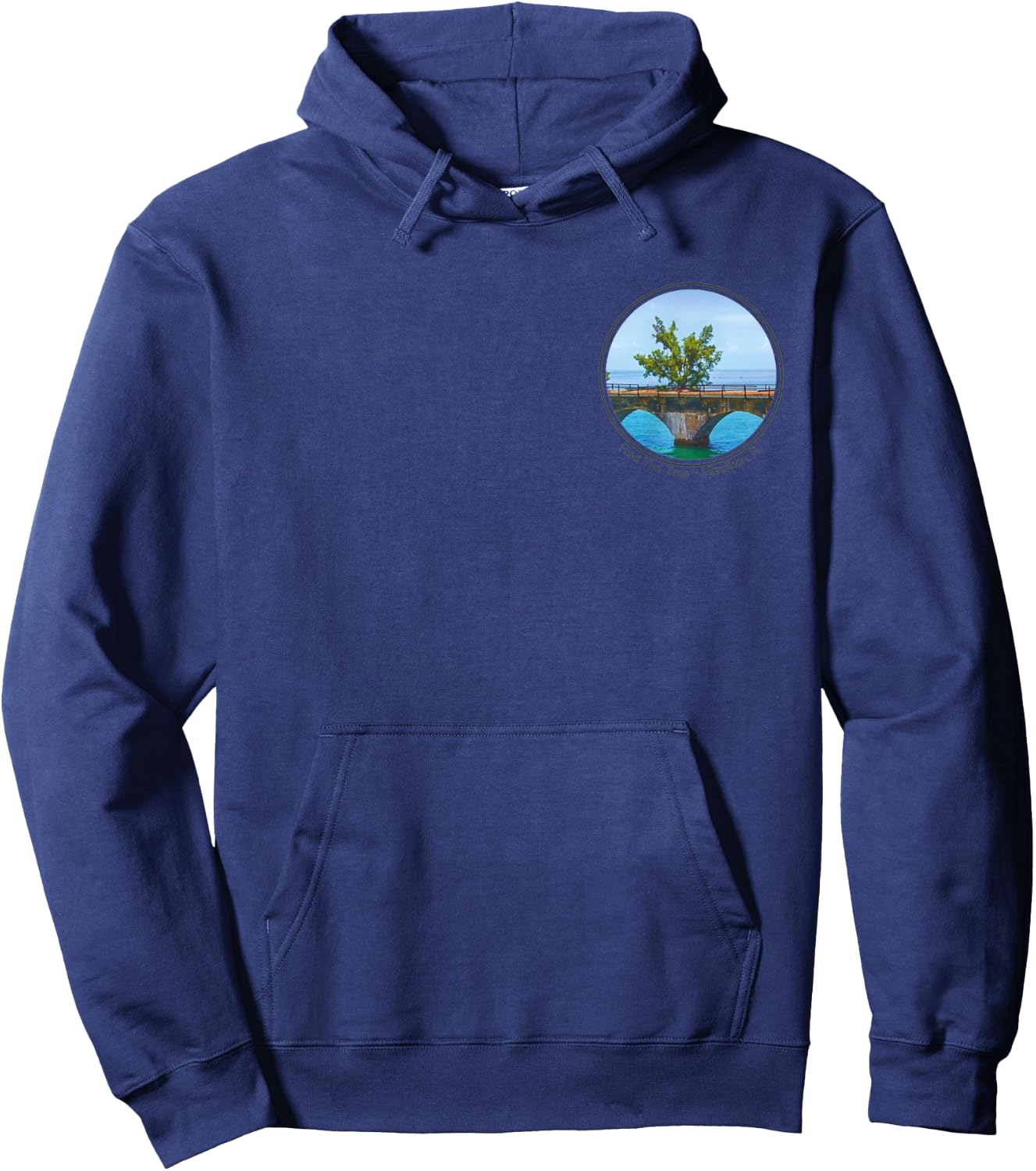 Fred the Tree Front and Back 7 mile Bridge Hoodie - Hoodie | Navy