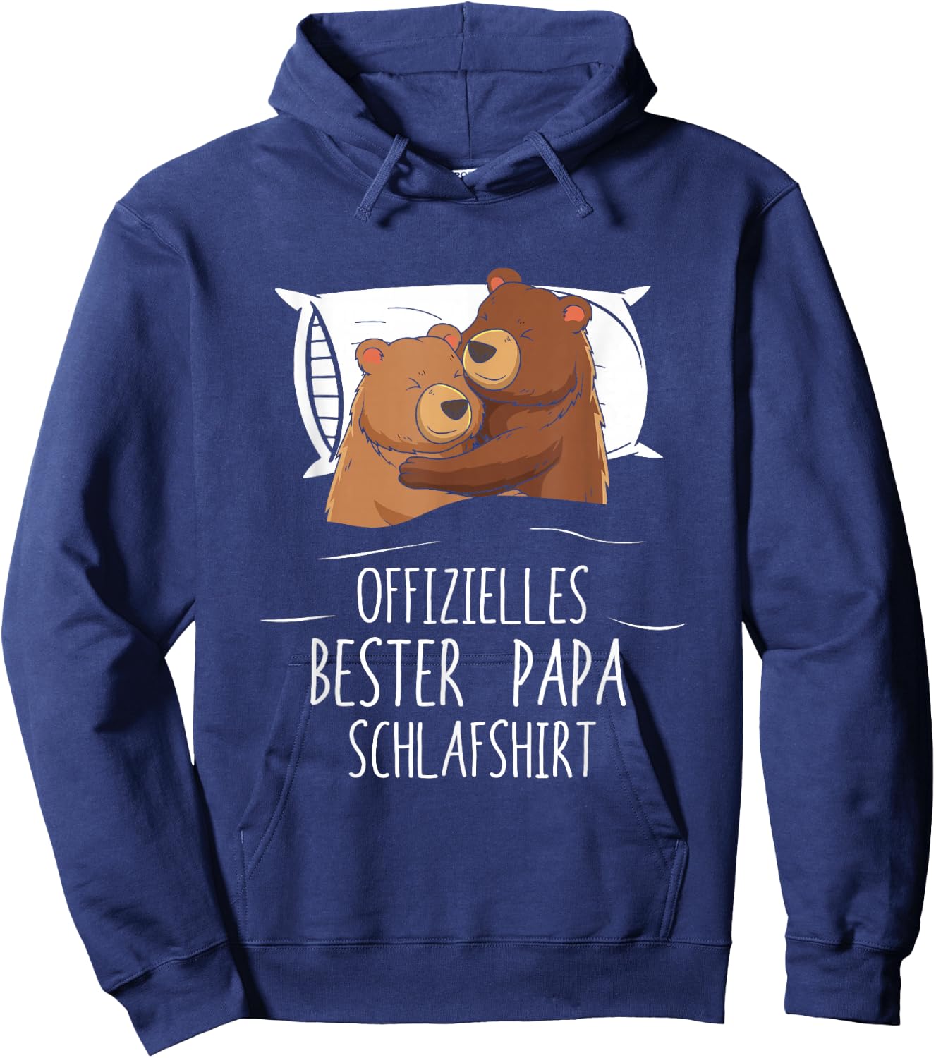 Official Best Dad Sleep Shirt for Dads Father's Day Dad , black Hoodie - Hoodie | Navy