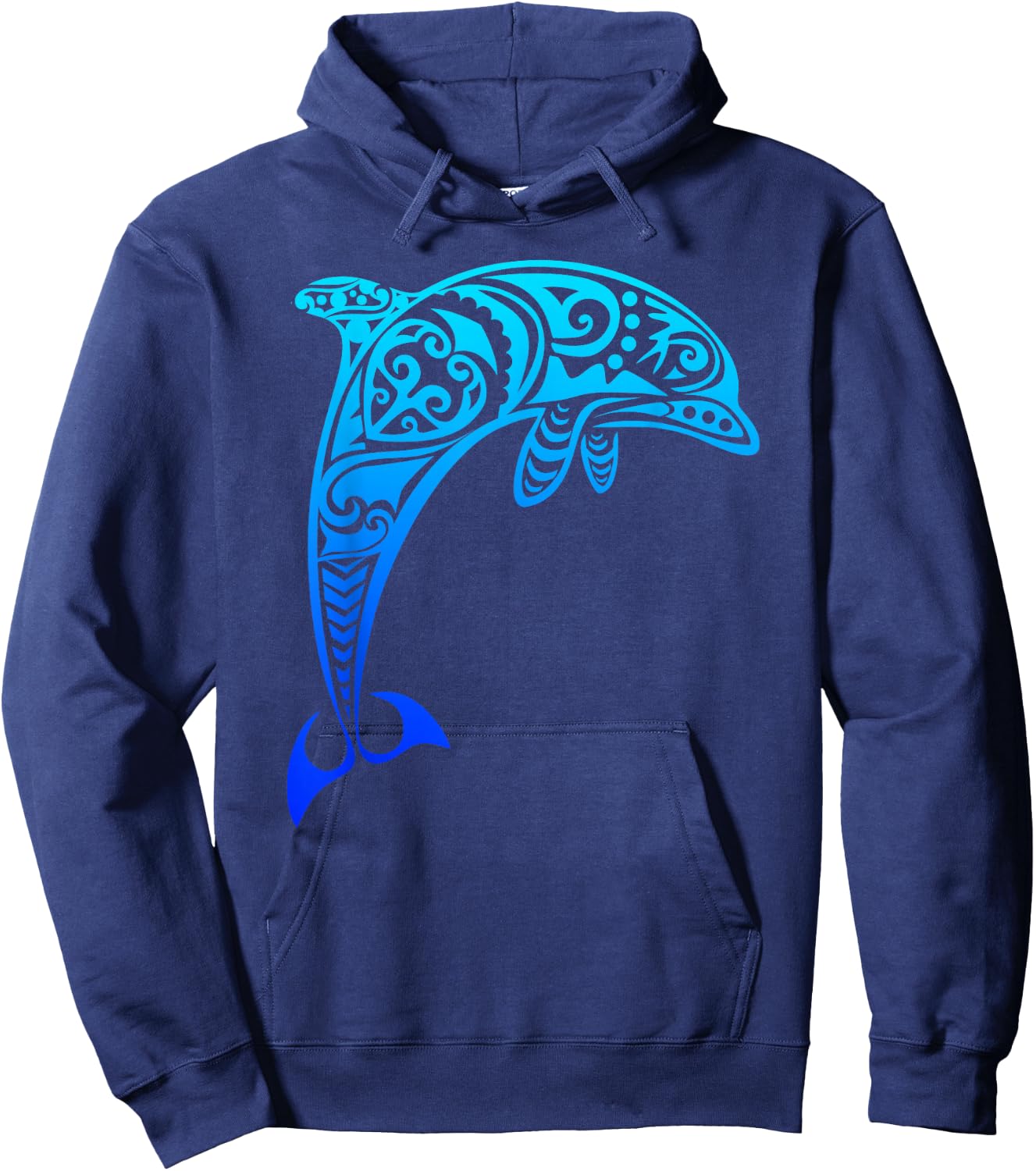 Dolphin Vintage Retro Throwback Vacation Small Hoodie - Hoodie | Navy