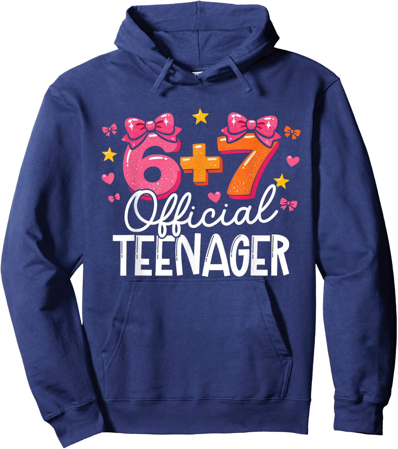 6+7 Official Teenager Dreizehnter Geburtstag Brainrot Hoodie - Hoodie | Navy