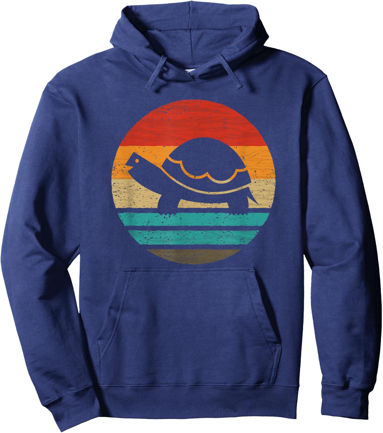Turtle Retro Style Vintage Hoodie - Hoodie | Navy