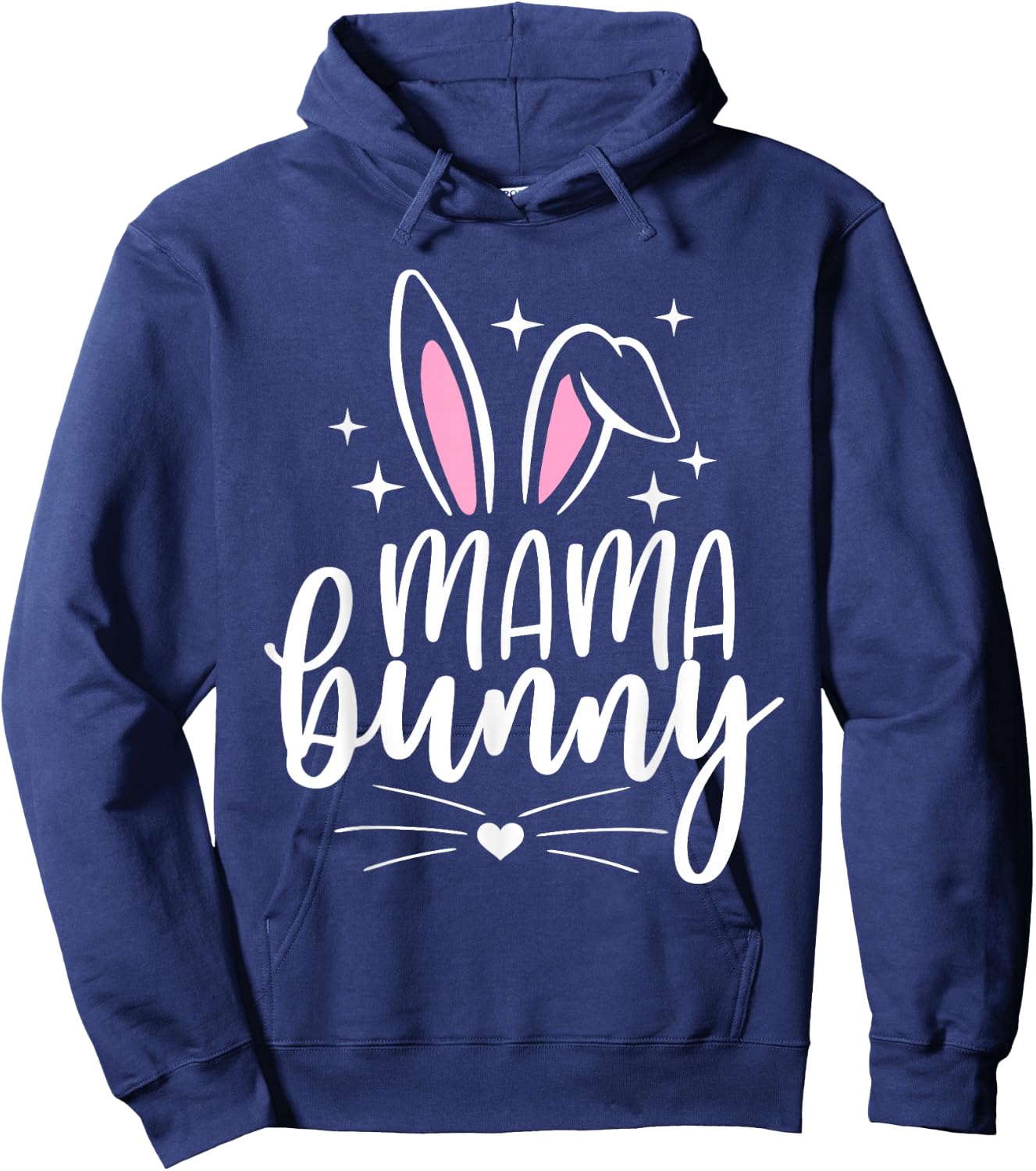 Mama Bunny Shirt Mom Pregnancy Matching Family Easter Hoodie - Hoodie | Navy