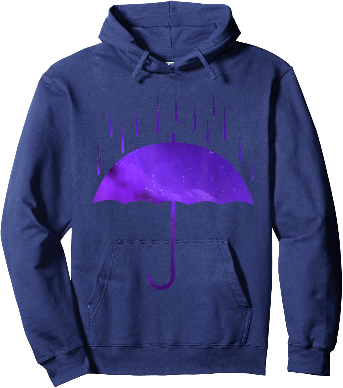 Umbrella Rain Purple Violet Favorite Color Hoodie - Hoodie | Navy