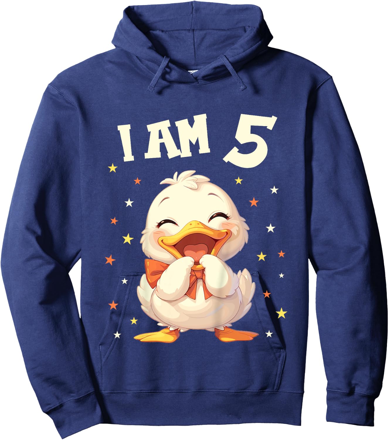 Kids 5 Years old 5 birthday Ducks Boy Girl Duck Hoodie - Hoodie | Navy