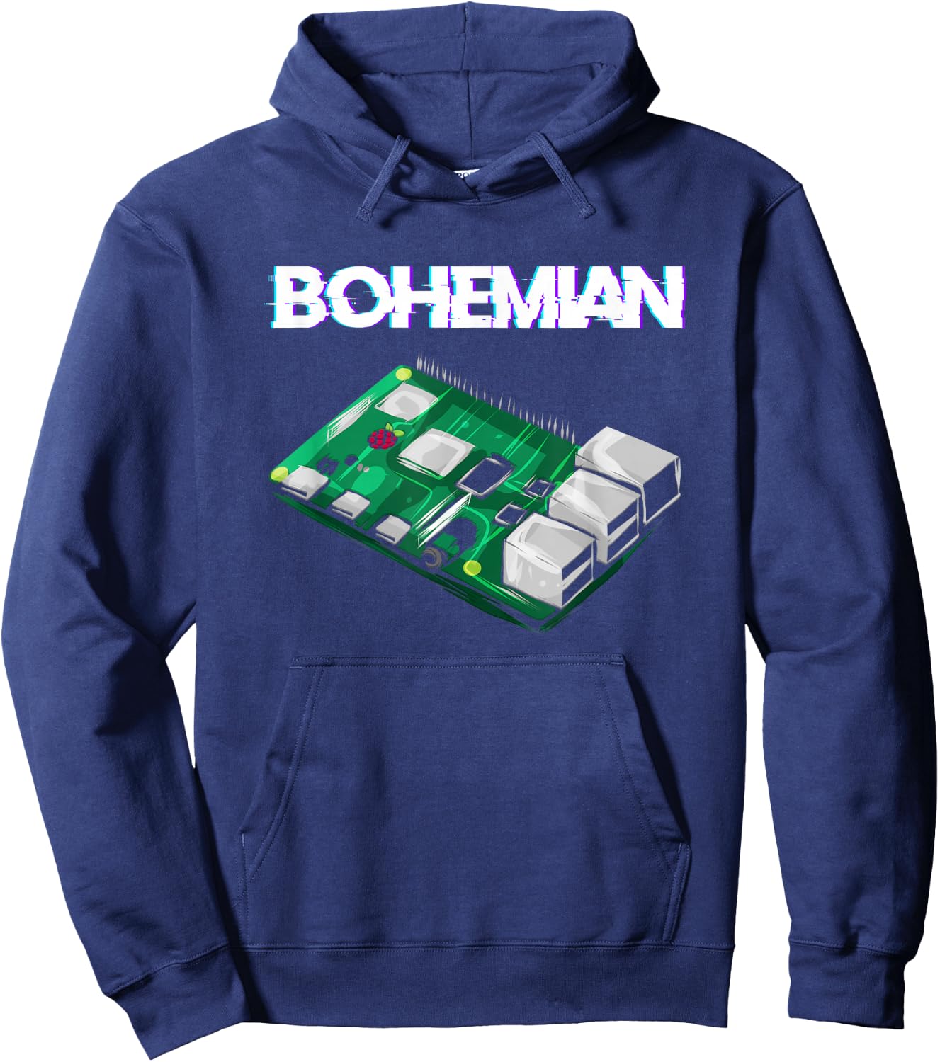 Bohemian Raspberry Computer Scientist Programmer Pi Gift Hoodie - Hoodie | Navy
