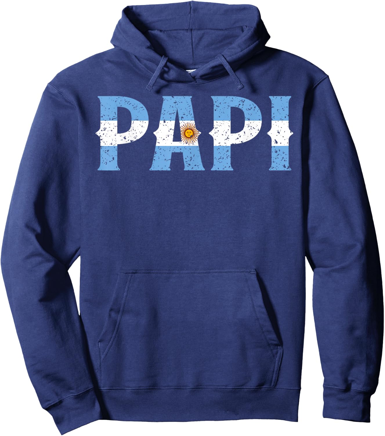 PAPI Argentine Flag Argentina Father's Day Patriotic Pride Hoodie - Hoodie | Navy