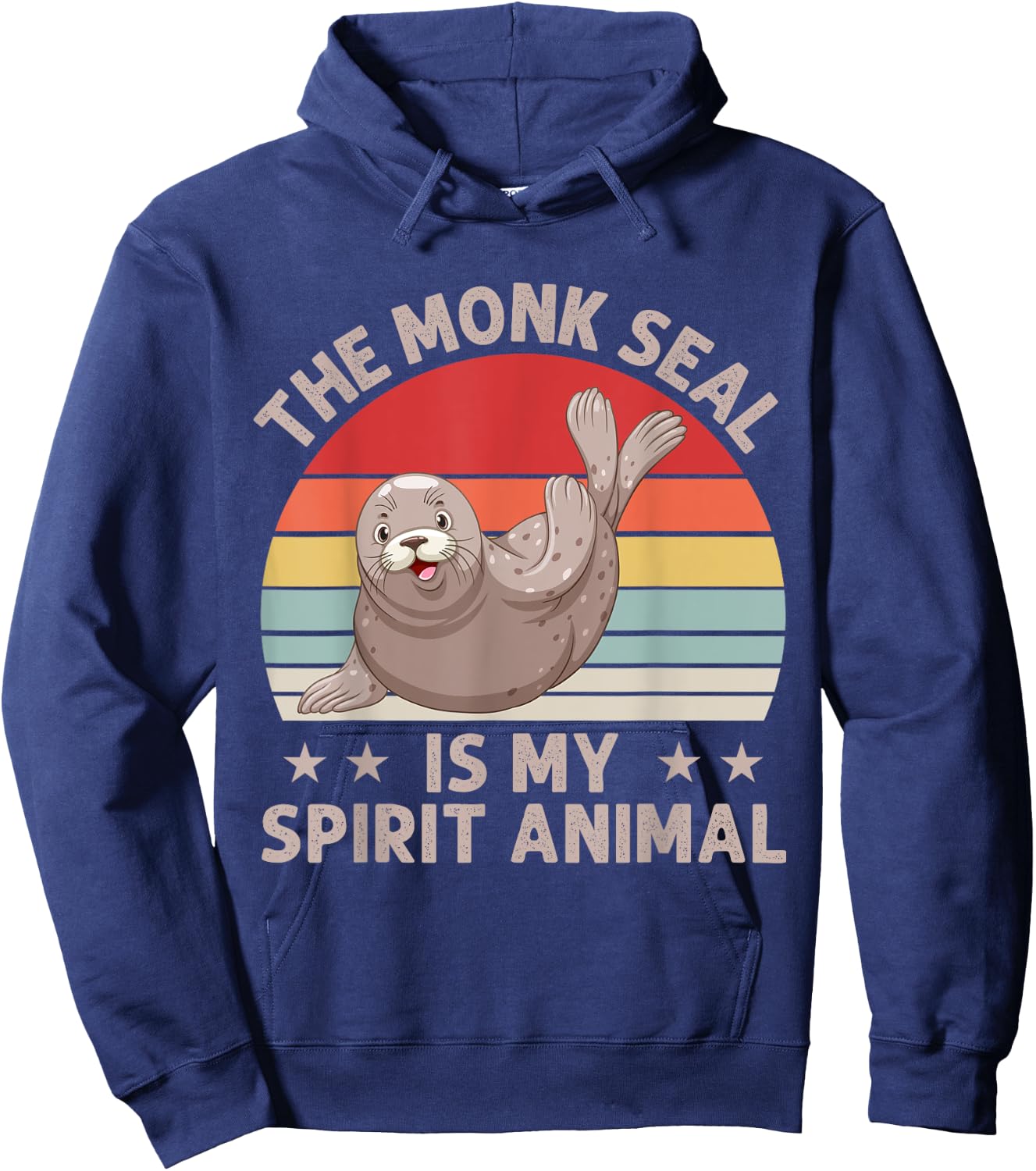 The Caribbean Monk Seal is my spirit Animal lovers Gifts Hoodie - Hoodie | Navy