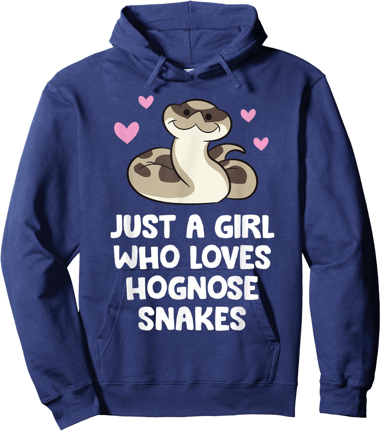 Just a Girl Who Loves Hognose Snakes Hoodie - Hoodie | Navy