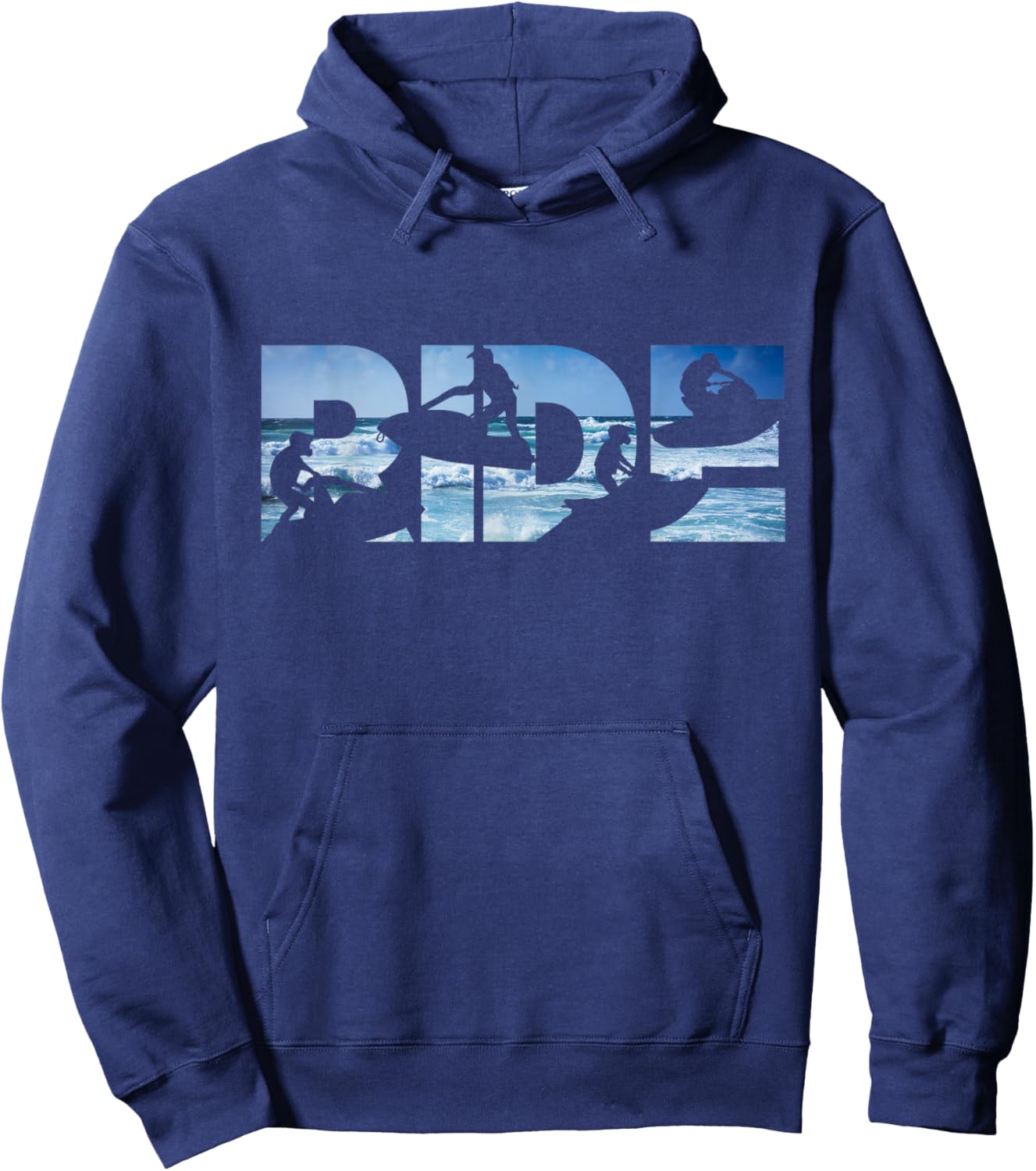 Jet Ski Ride On Shirt Funny Jet Ski Racing Rider Water Skier Hoodie - Hoodie | Navy