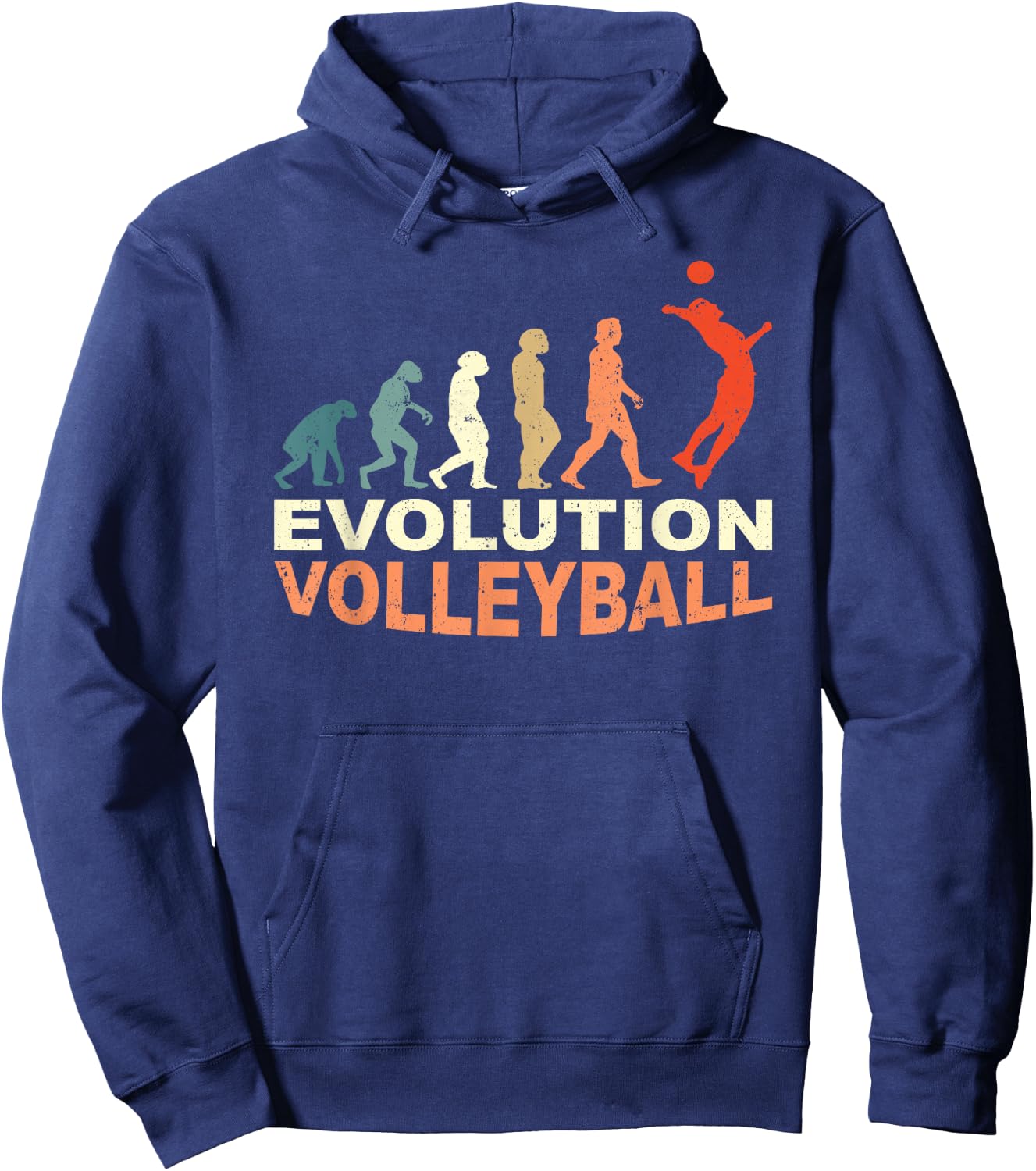Volleyball Evolution Trainer Ball Sport Volleyball Player Hoodie - Hoodie | Navy