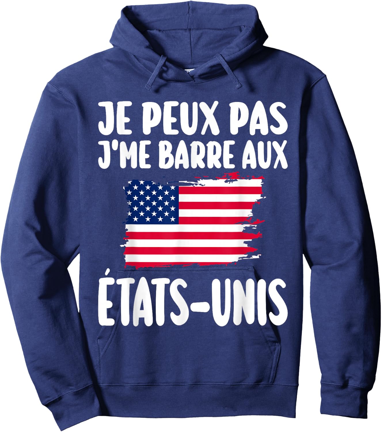 J'Peux Pas J'Me Barre USA Travel Gift , Black, S Hoodie - Hoodie | Navy