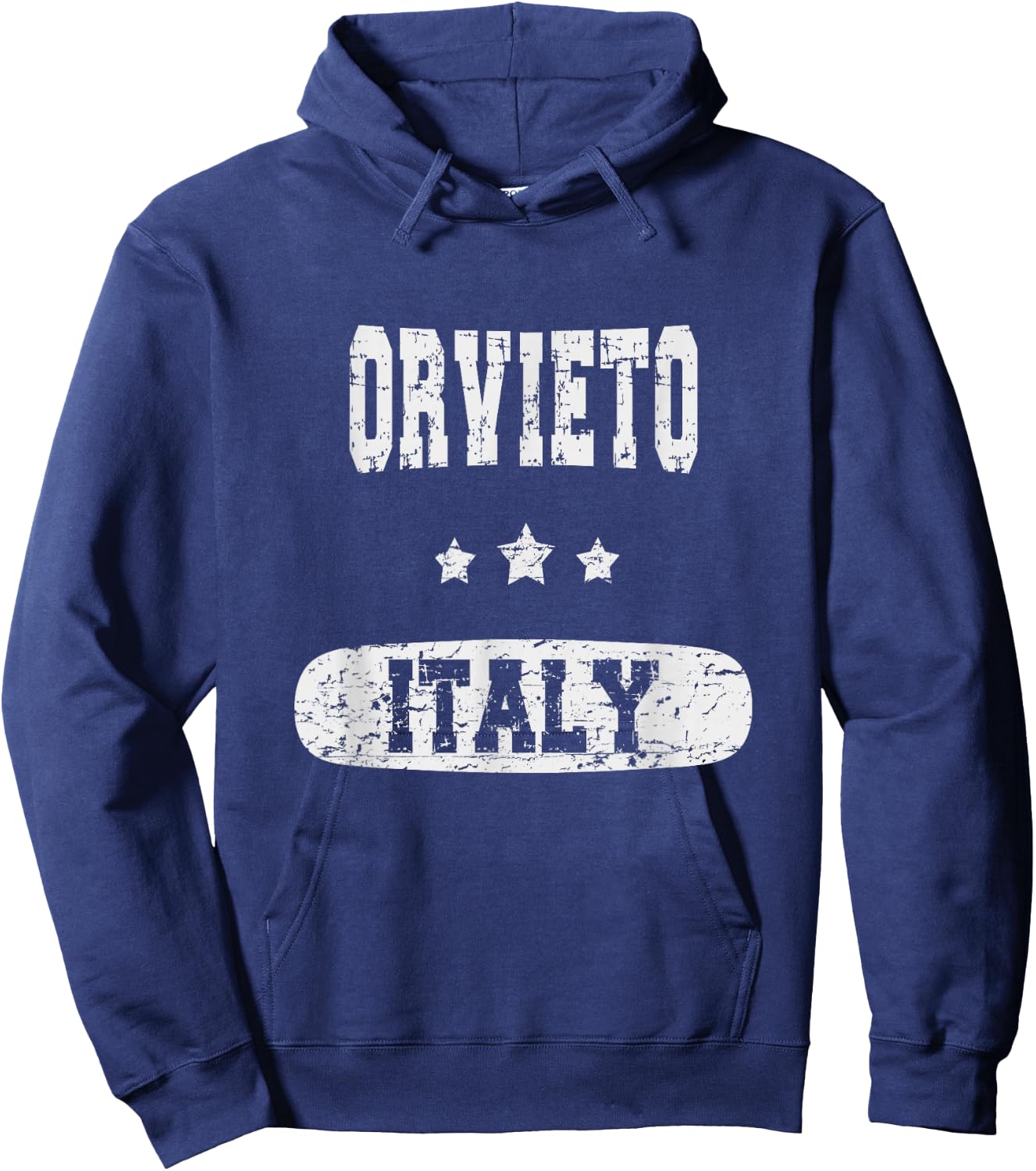 Vintage Orvieto, Italy Hoodie - Hoodie | Navy