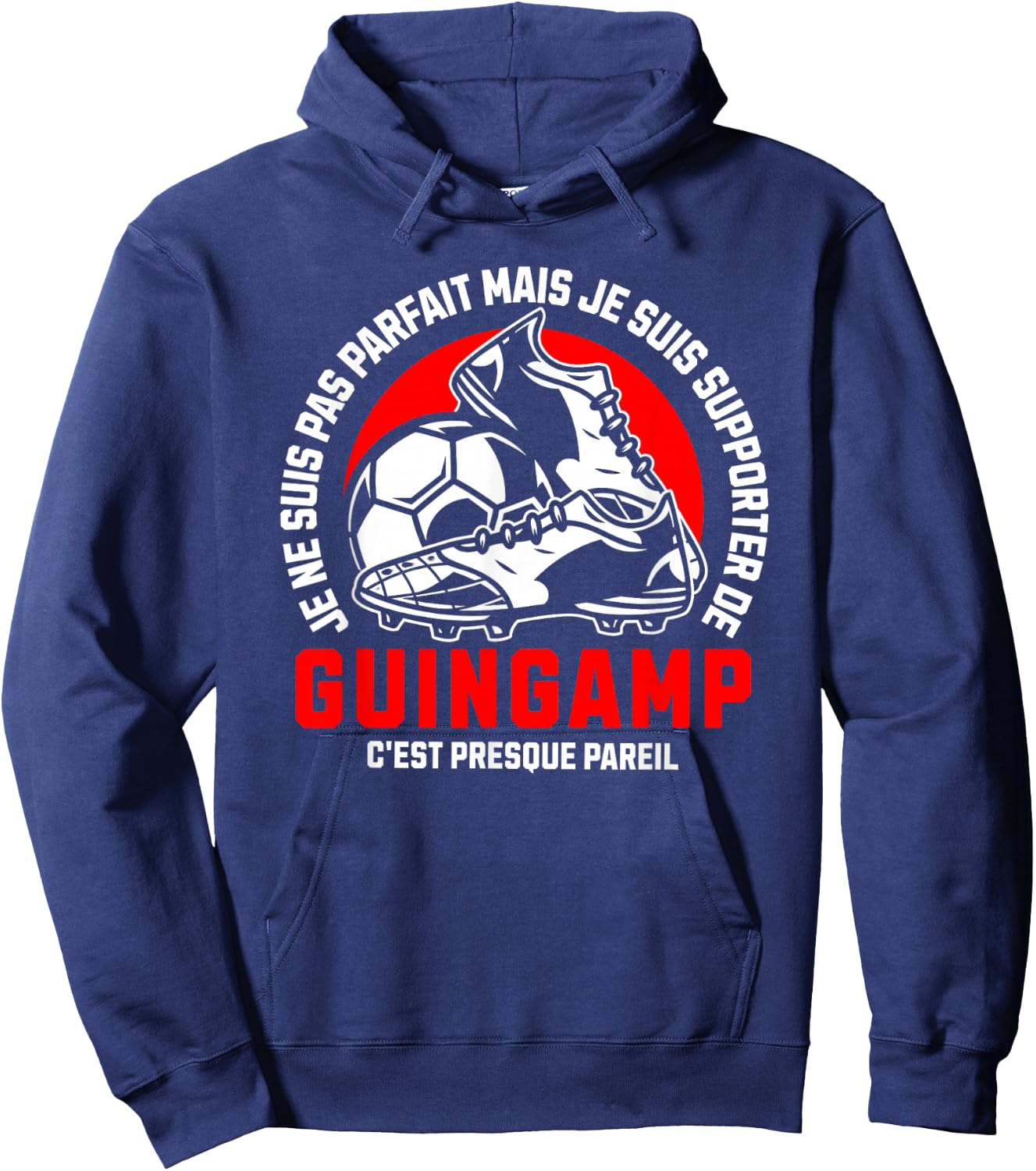 Supporter GUINGAMP FOOT - FOOTBALL - GUINGAMP HUMOUR , Black, S Hoodie - Hoodie | Navy
