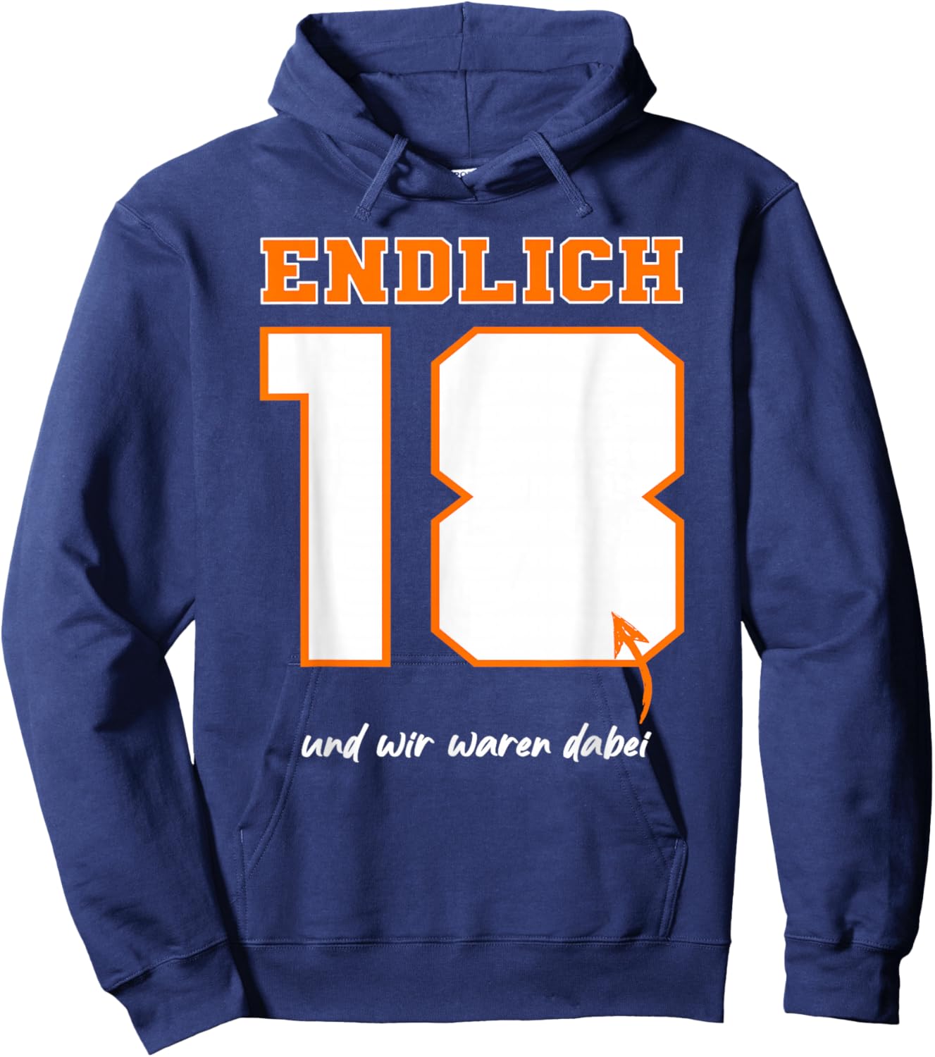 18th Guest Book Funny Design, black Hoodie - Hoodie | Navy