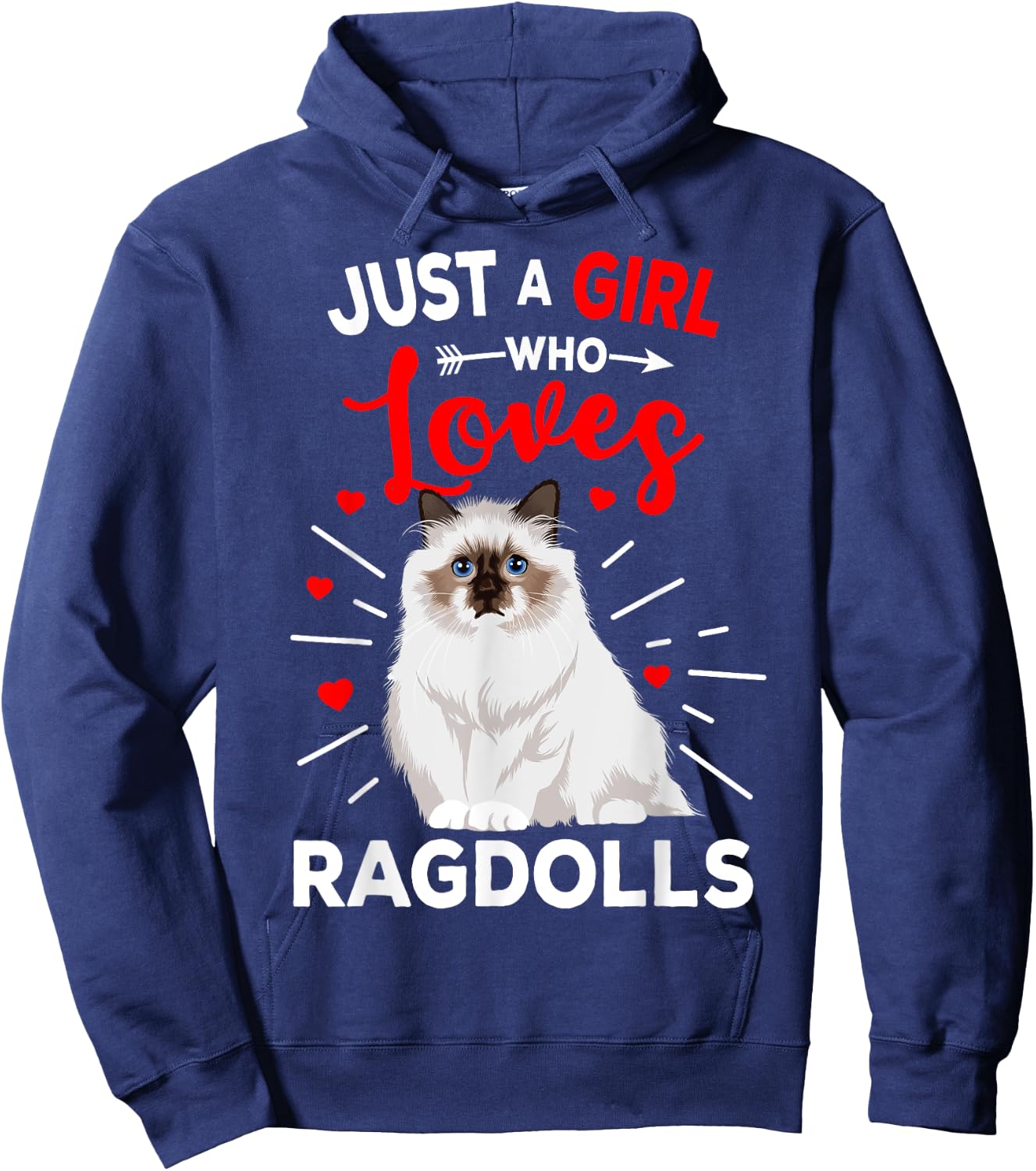 Ragdoll Cat Just A Girl Who Loves Ragdolls Cat Lover Hoodie - Hoodie | Navy