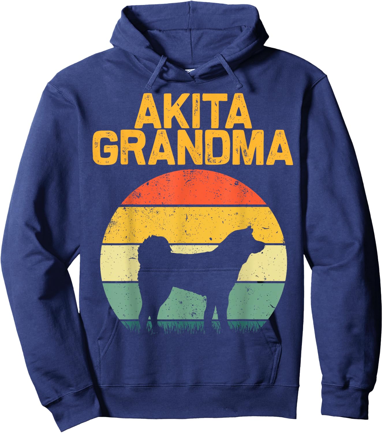Funny Akita Dog Design For Grandma Women Shibu Inu Lovers Hoodie - Hoodie | Navy