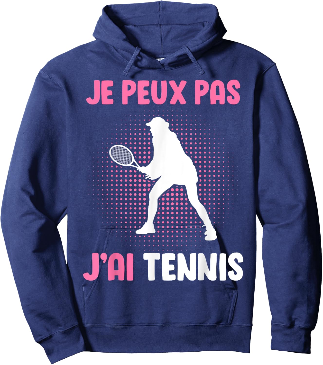 Je Peux Pas J'Ai Tennis Women's , Black, S Hoodie - Hoodie | Navy