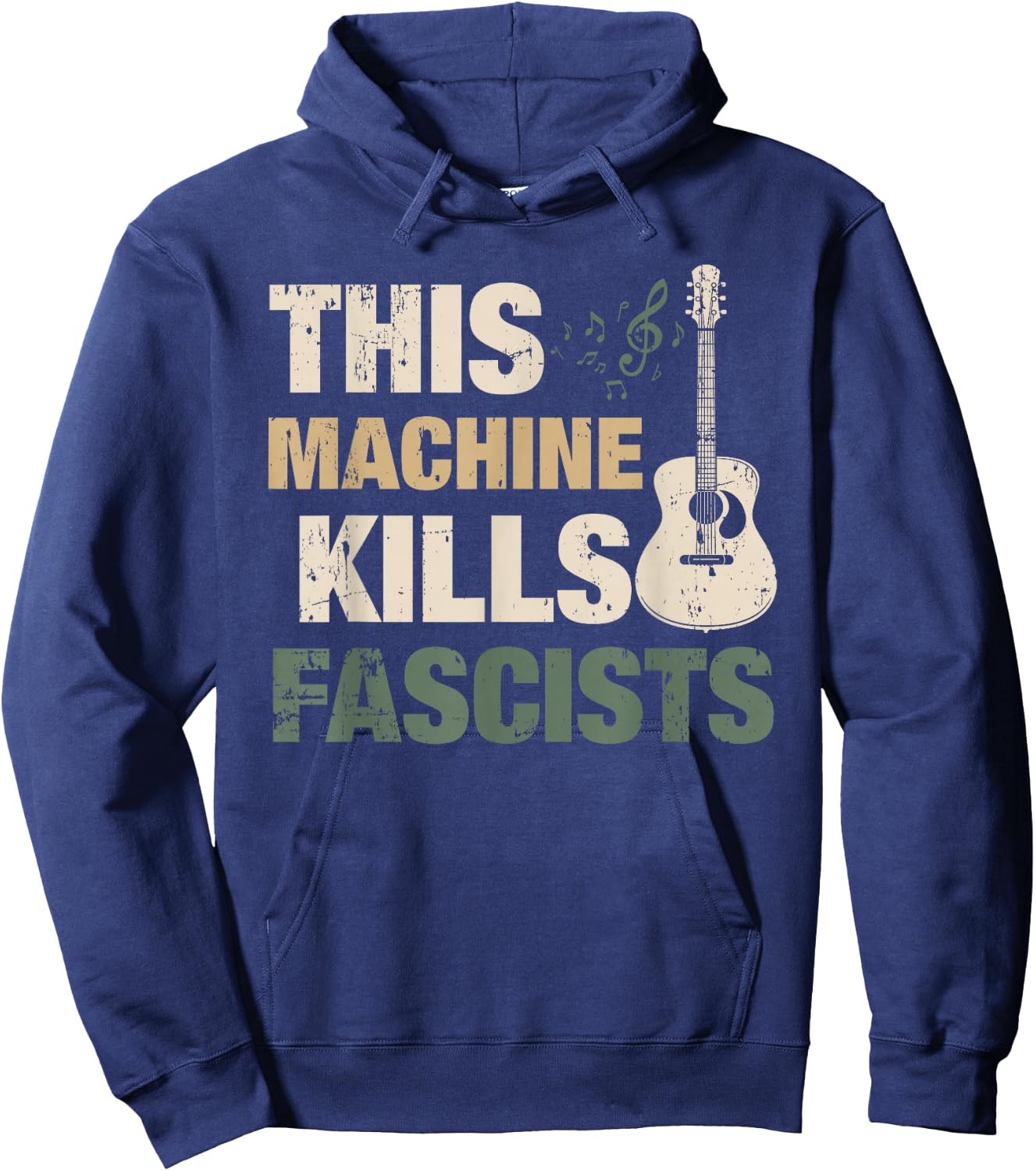 This Machine Kills Fascists Hoodie - Hoodie | Navy