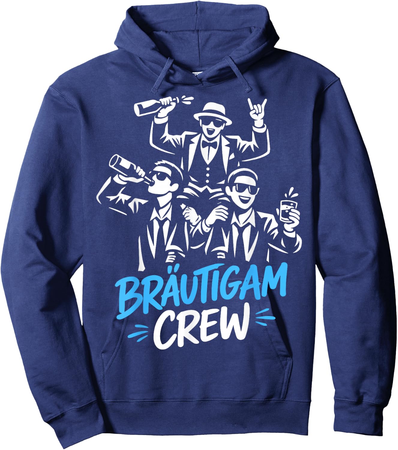 Junggesellenabschied Männer JGA Polterabend poltern Hoodie - Hoodie | Navy