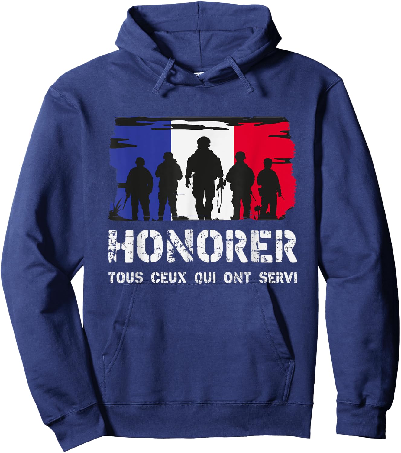 Honor All Who Served Gift Old Military , Black, S Hoodie - Hoodie | Navy