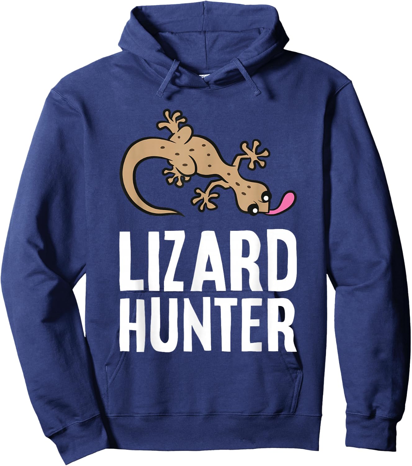 Lizard Catcher Reptile Funny Lizard Hunter Hoodie - Hoodie | Navy