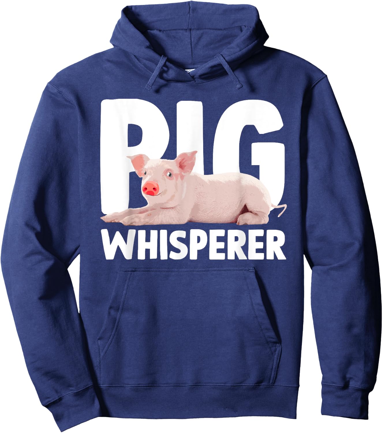 Cute Pig Whisperer Design Women Farmer Pig Lovers Hoodie - Hoodie | Navy
