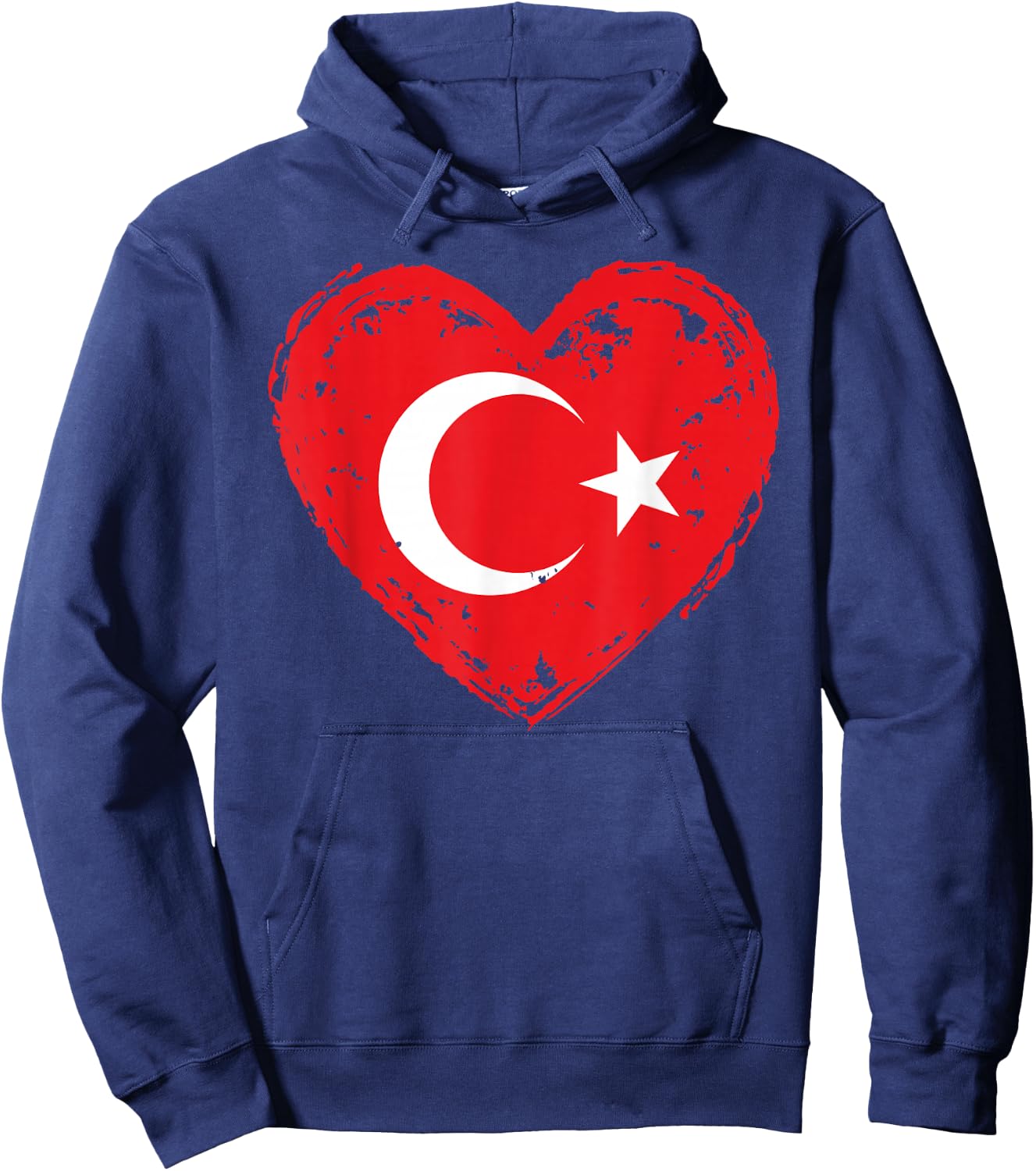 Türkiye In My Heart Turkish Flag Proud Turk Patriotic Turkey Hoodie - Hoodie | Navy
