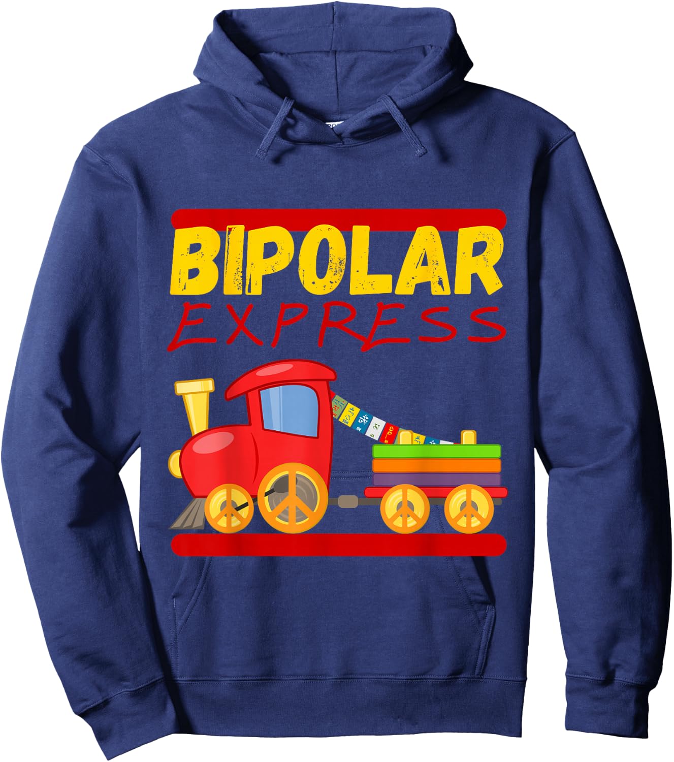 Bipolar Express, Bipolar Disorder Hoodie - Hoodie | Navy