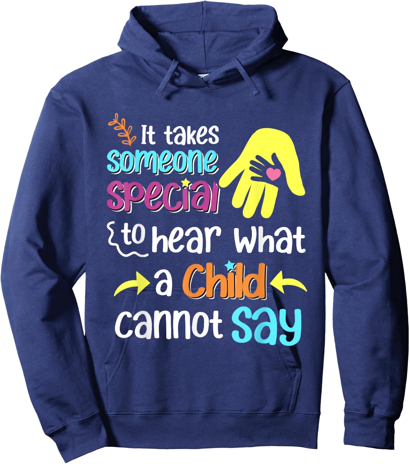 Special Ed Paraprofessional Teacher Education Women Girls Kids Hoodie - Hoodie | Navy