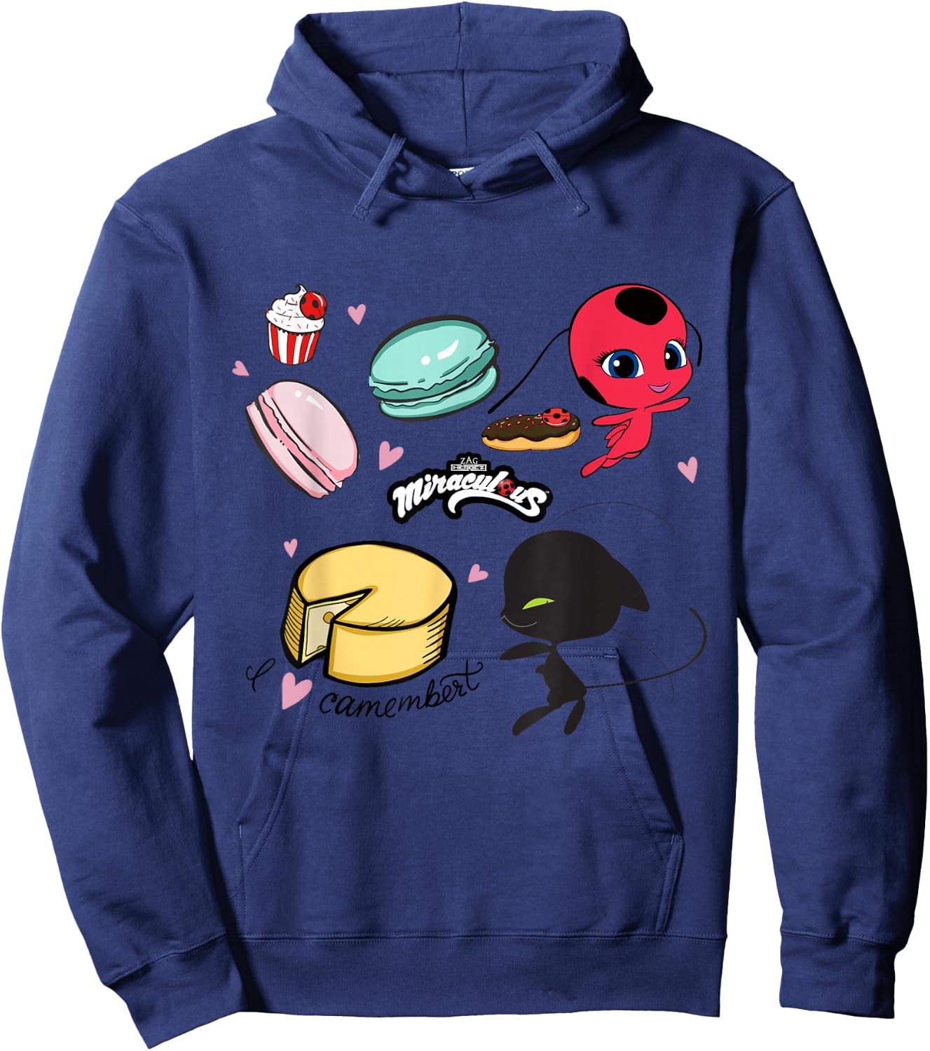 Miraculous Ladybug Tikki and Plagg Bakery Hoodie - Hoodie | Navy
