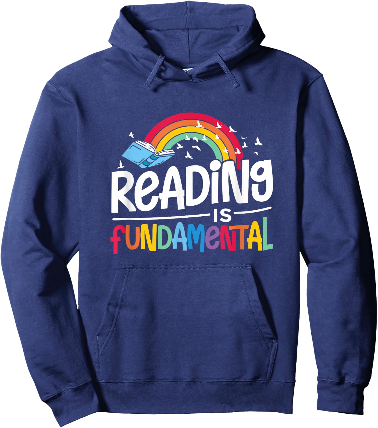 Reading is Fundamental Poetry, Bookworm And Book Reader Hoodie - Hoodie | Navy