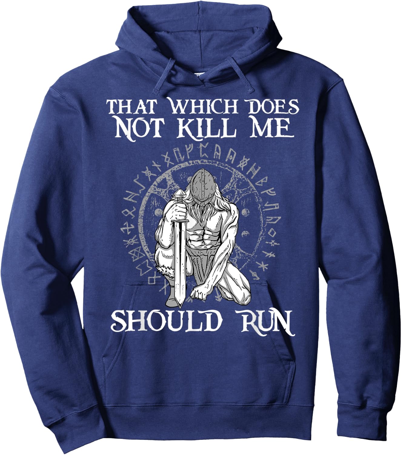 That Which does not Kill Me Should Run I Odin Wikinger Axt Hoodie - Hoodie | Navy