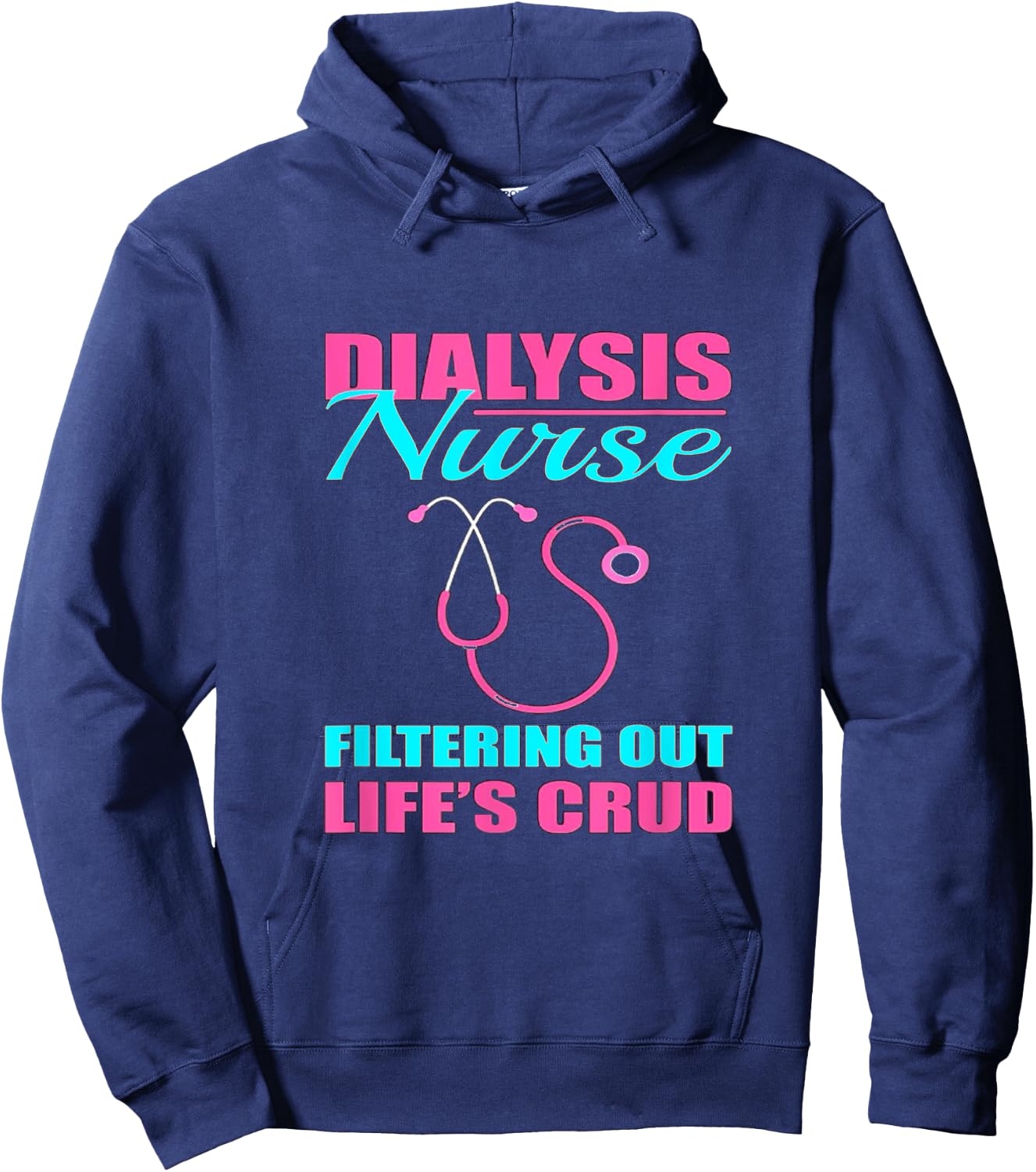Dialysis_Nurse Hoodie - Hoodie | Navy