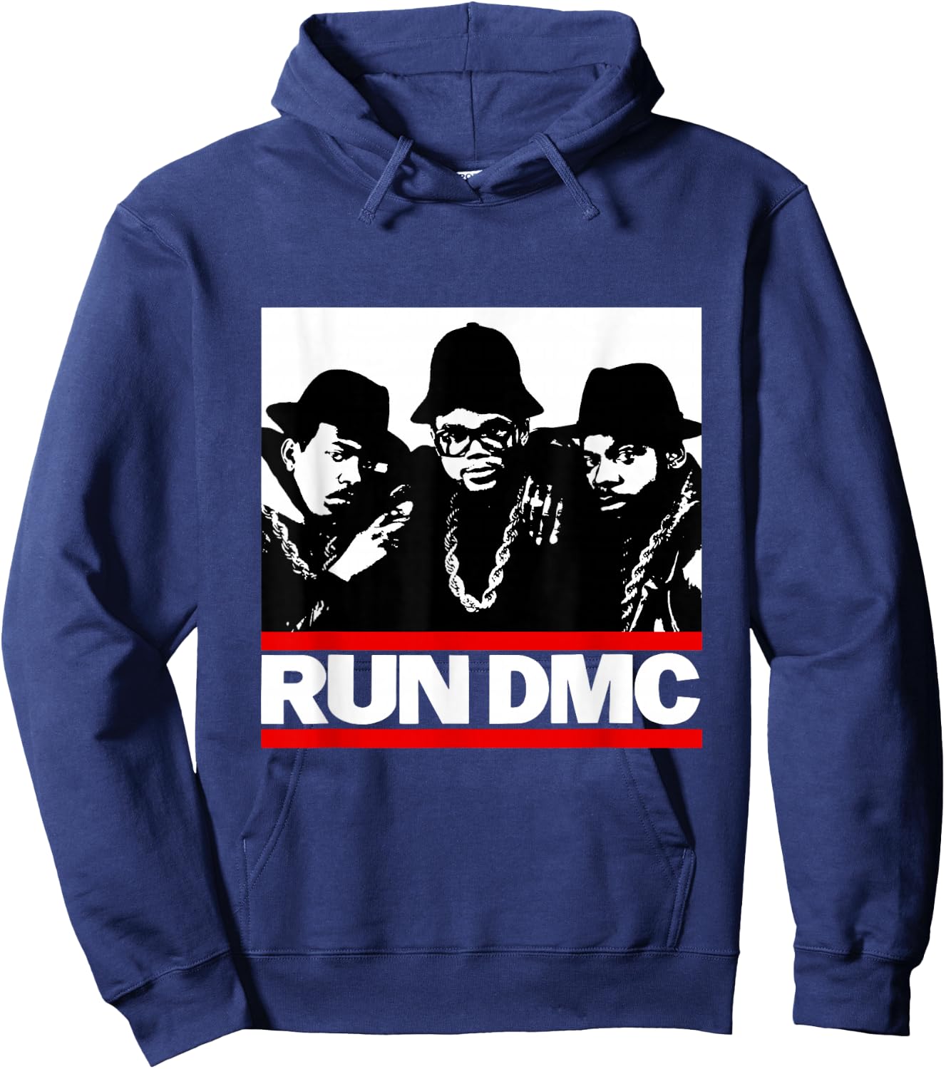 RUN DMC Trio Silhouette Hoodie - Hoodie | Navy