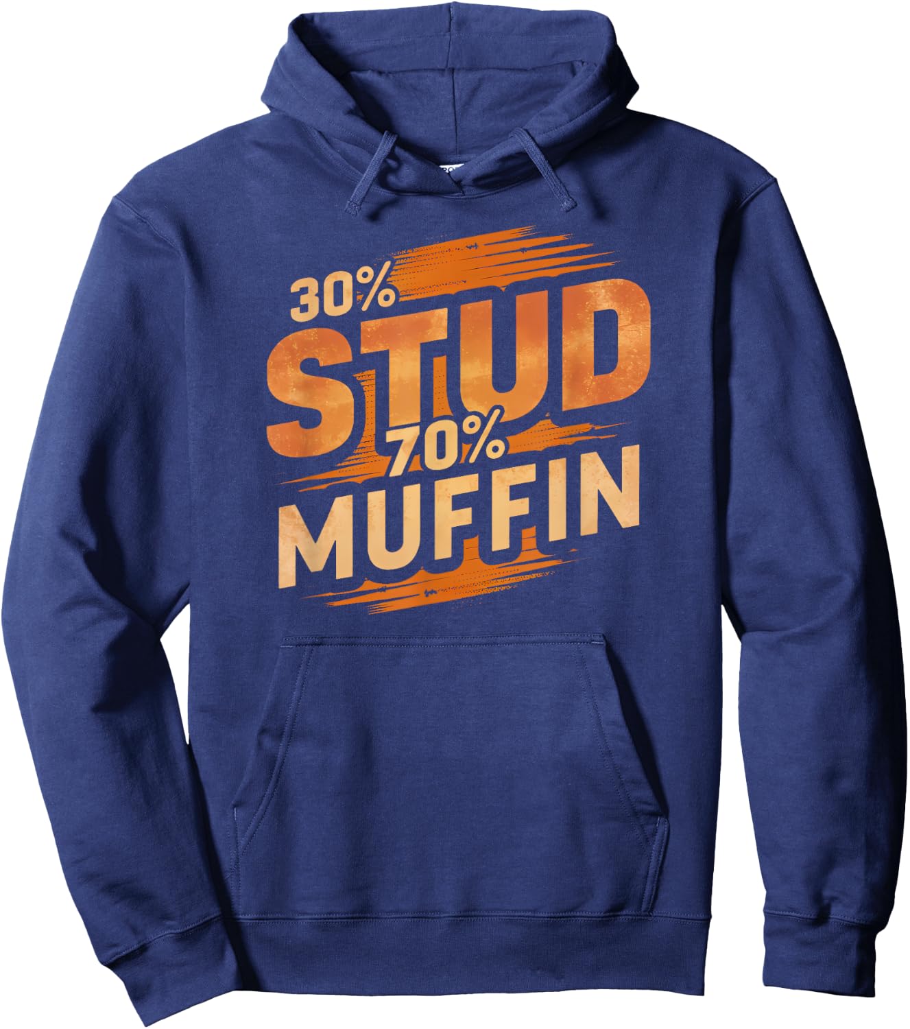 30% Stud 70% Muffin Vintage Retro Funny Joke Sarcasm Hoodie - Hoodie | Navy