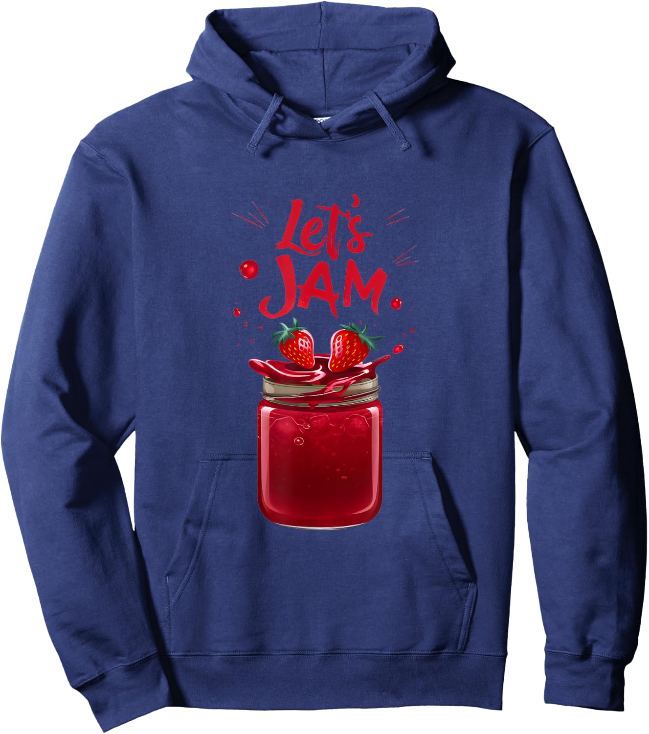 Let's Jam - Funny Pun Marmalade Band Jamming Lover Hoodie - Hoodie | Navy