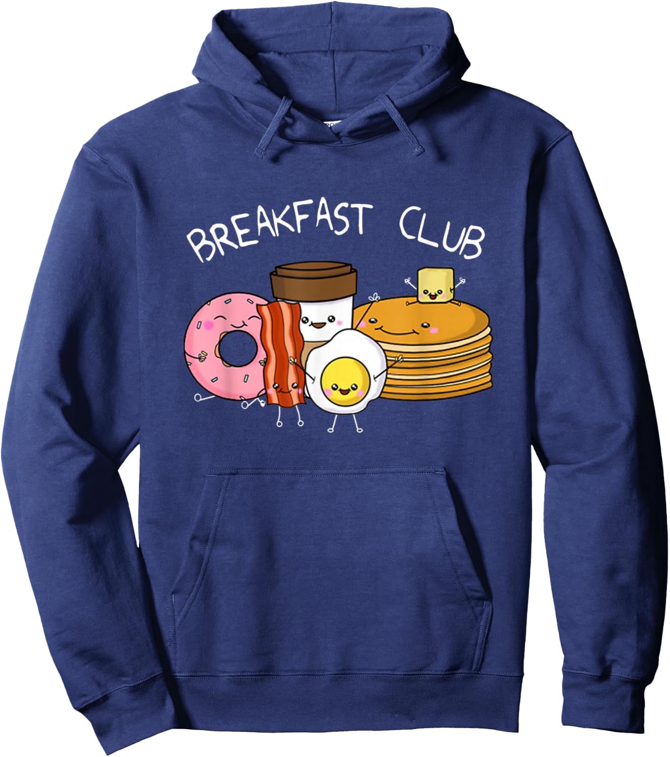 Breakfast Club Cute Kawaii Parody Shirt Hoodie - Hoodie | Navy