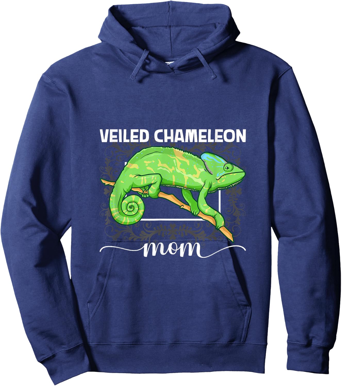 Veiled Chameleon Mom Hoodie - Hoodie | Navy