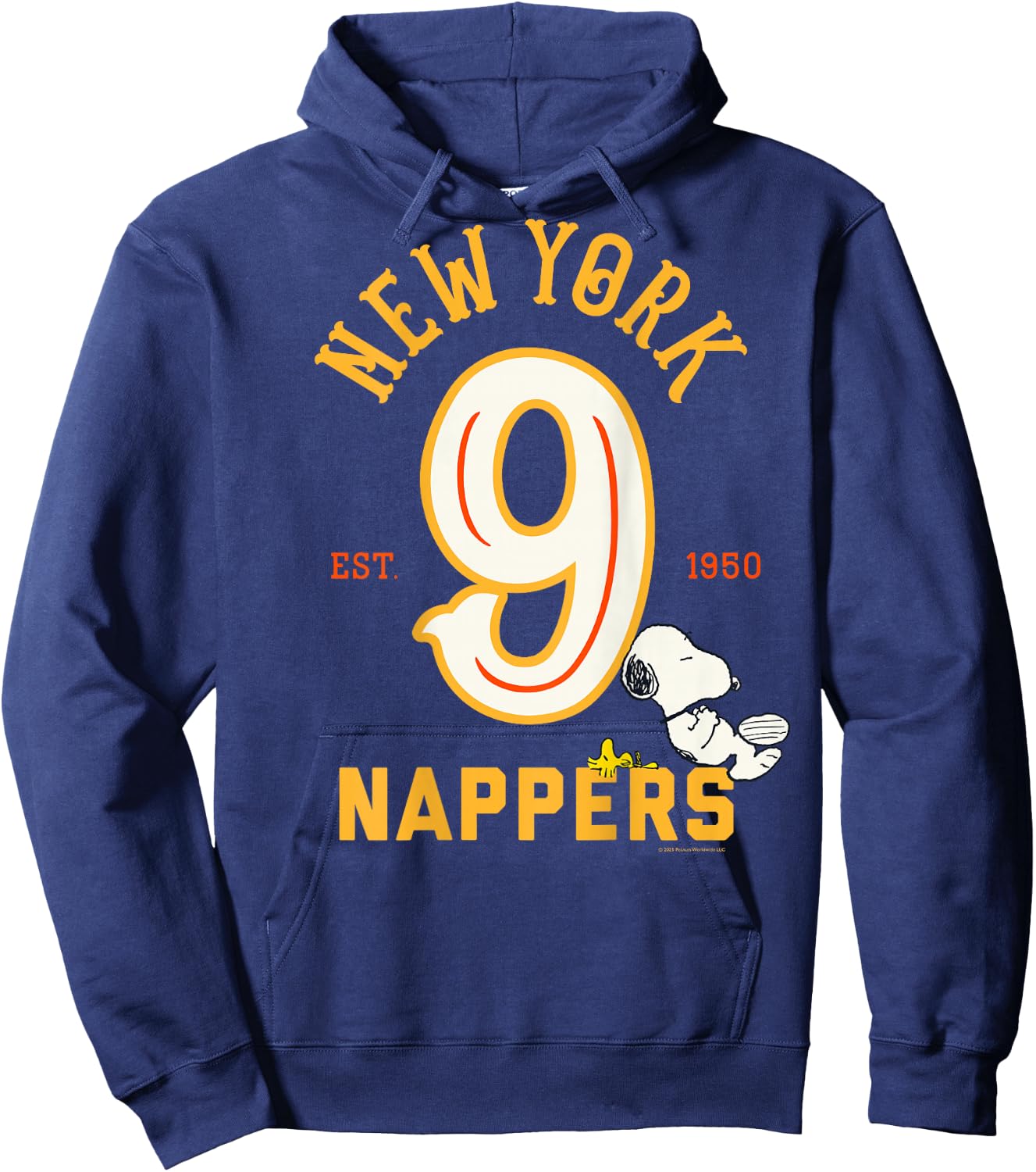 Peanuts - Backprint Snoopy New York Nappers Hoodie - Hoodie | Navy